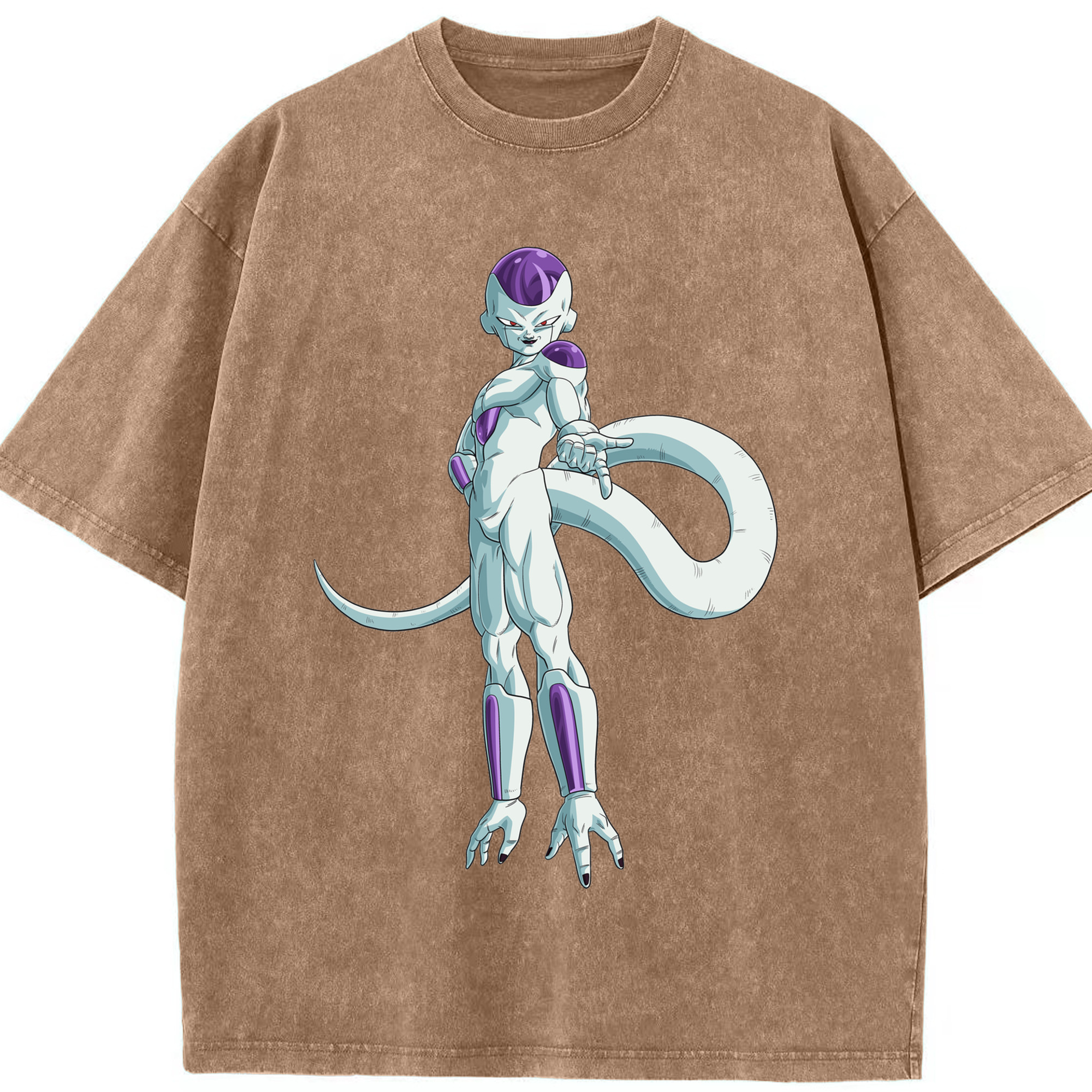 （画像用） ドラゴンボール フリーザ DRAGON BALL Frieza 綿100% ヴィンテージ風 半袖Tシャツ（フロントプリント）