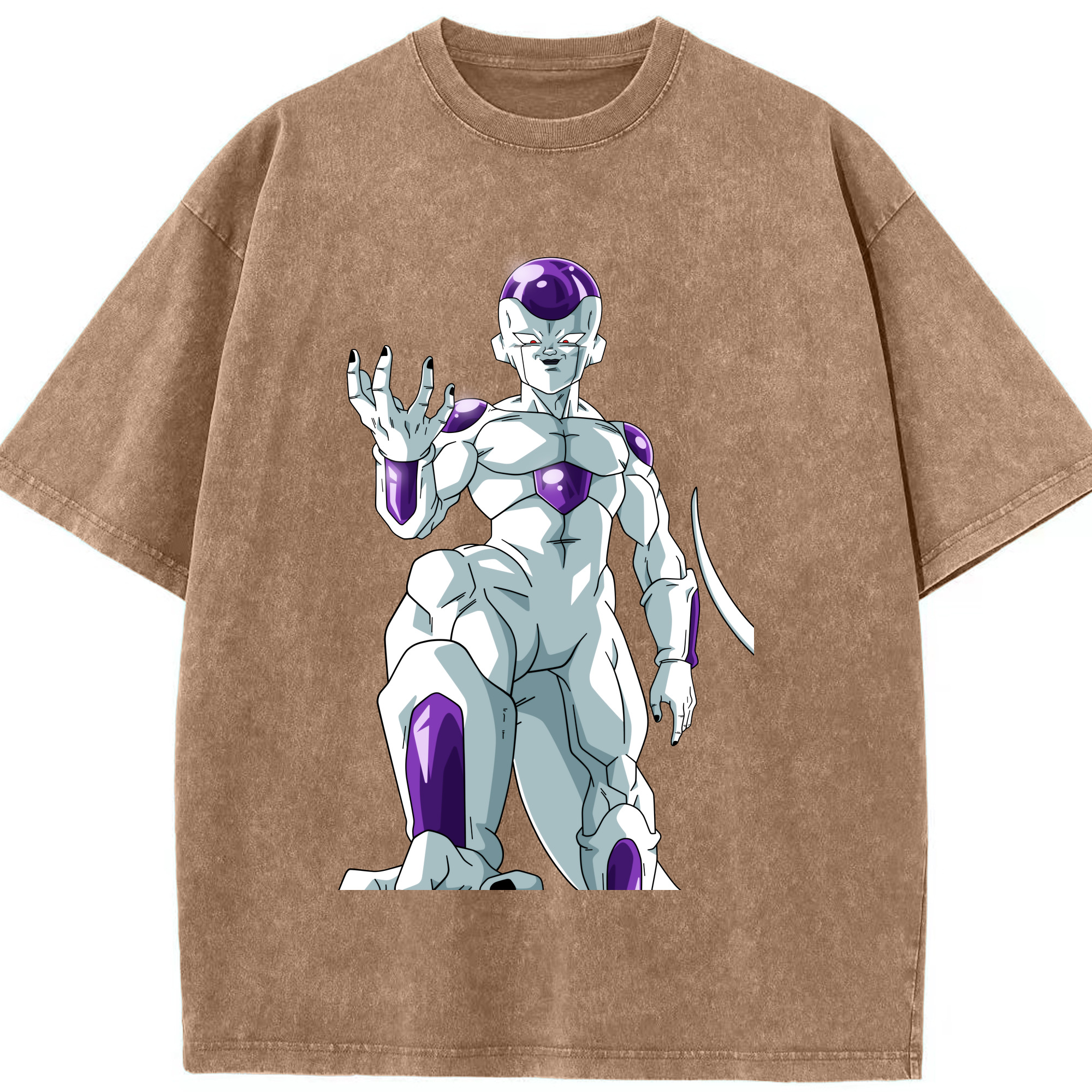 （画像用） ドラゴンボール フリーザ DRAGON BALL Frieza 綿100% ヴィンテージ風 半袖Tシャツ（フロントプリント）