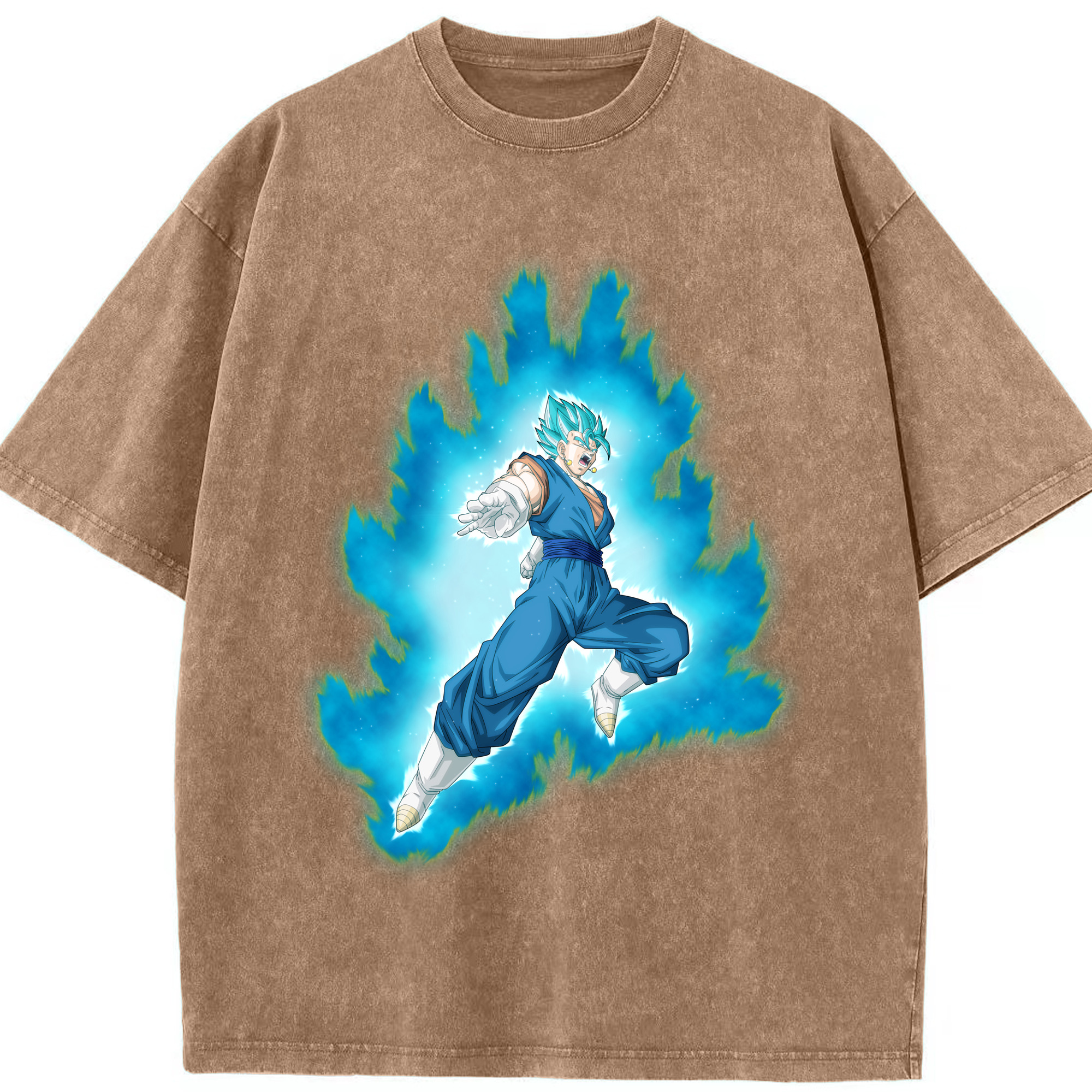（画像用） ドラゴンボール ベジット DRAGON BALL Vegetto 綿100% ヴィンテージ風 半袖Tシャツ（フロントプリント）