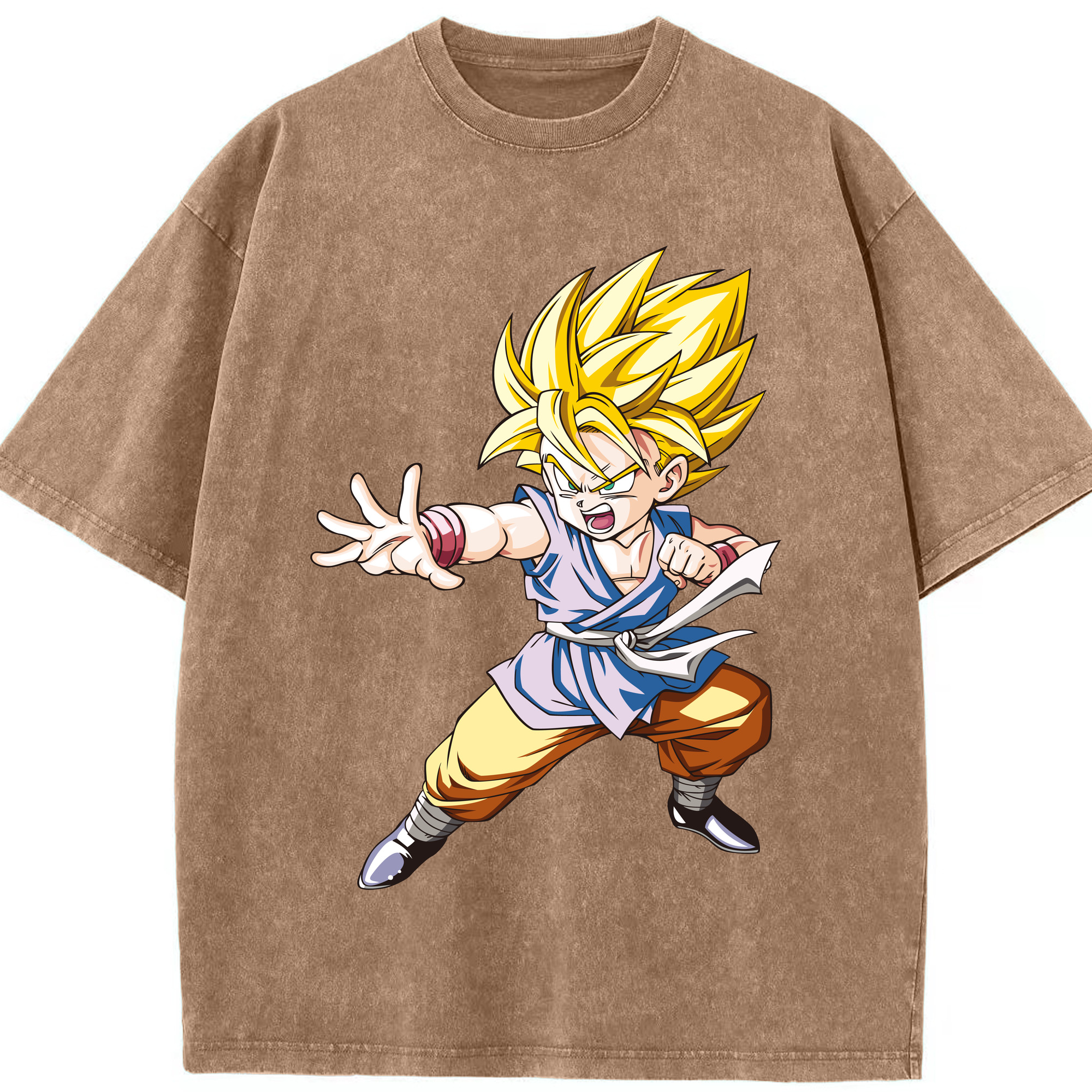 （画像用） ドラゴンボール ベジット DRAGON BALL Vegetto 綿100% ヴィンテージ風 半袖Tシャツ（フロントプリント）