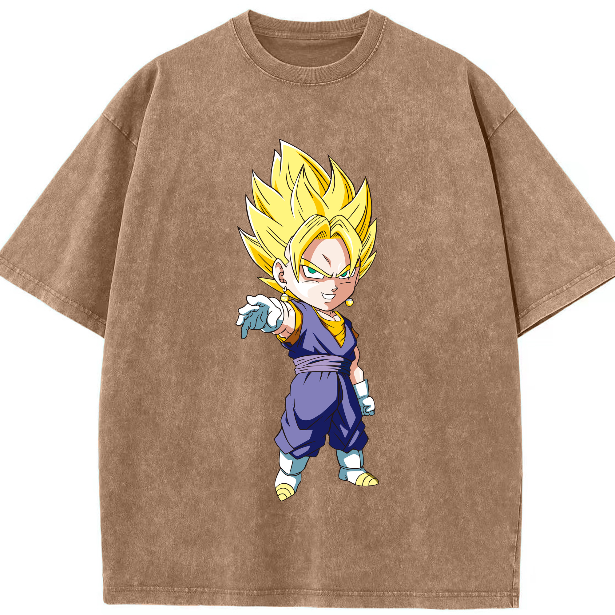 （画像用） ドラゴンボール ベジット DRAGON BALL Vegetto 綿100% ヴィンテージ風 半袖Tシャツ（フロントプリント）