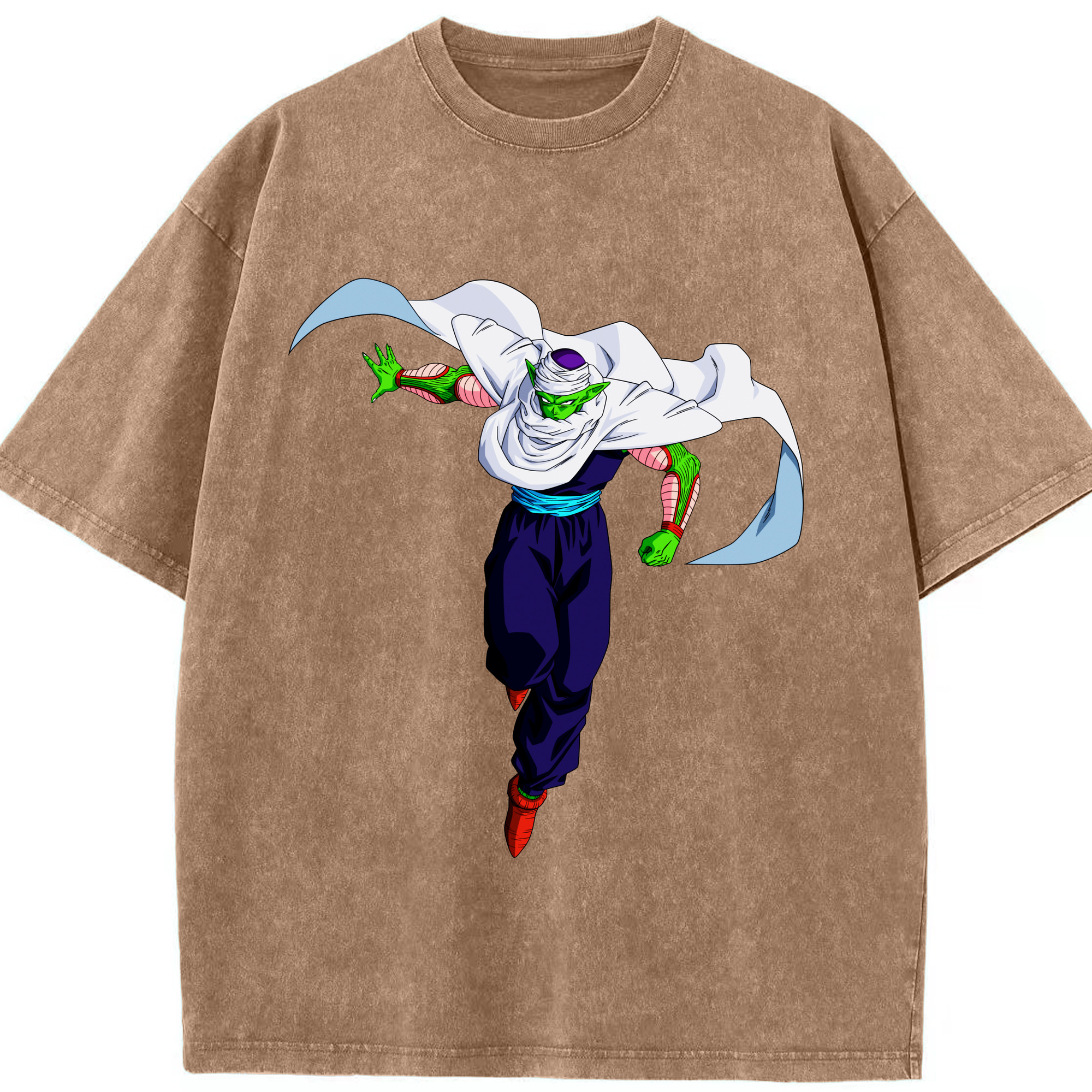 （画像用） ドラゴンボール ピッコロ DRAGON BALL Piccolo 綿100% ヴィンテージ風 半袖Tシャツ（フロントプリント）