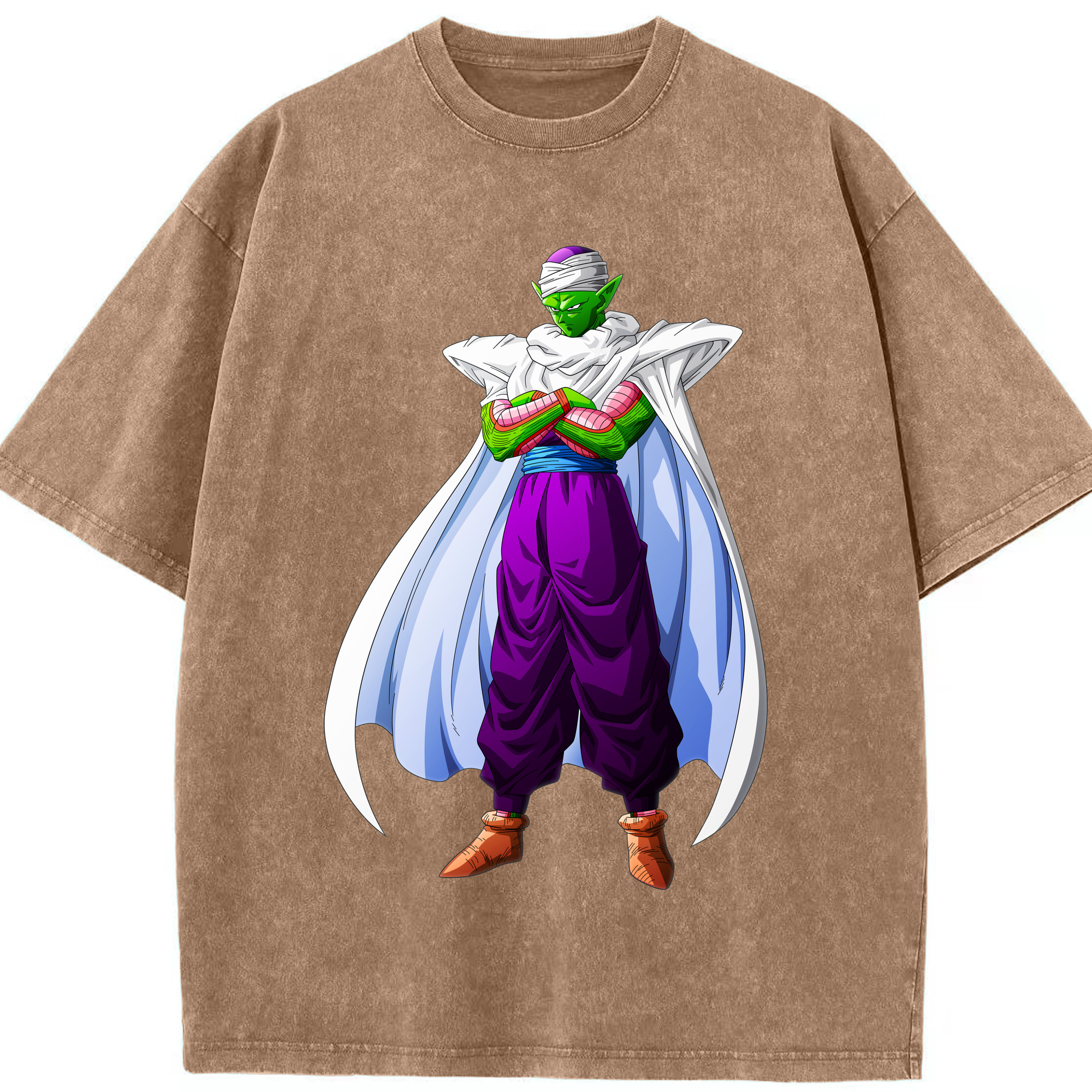 （画像用） ドラゴンボール ピッコロ DRAGON BALL Piccolo 綿100% ヴィンテージ風 半袖Tシャツ（フロントプリント）