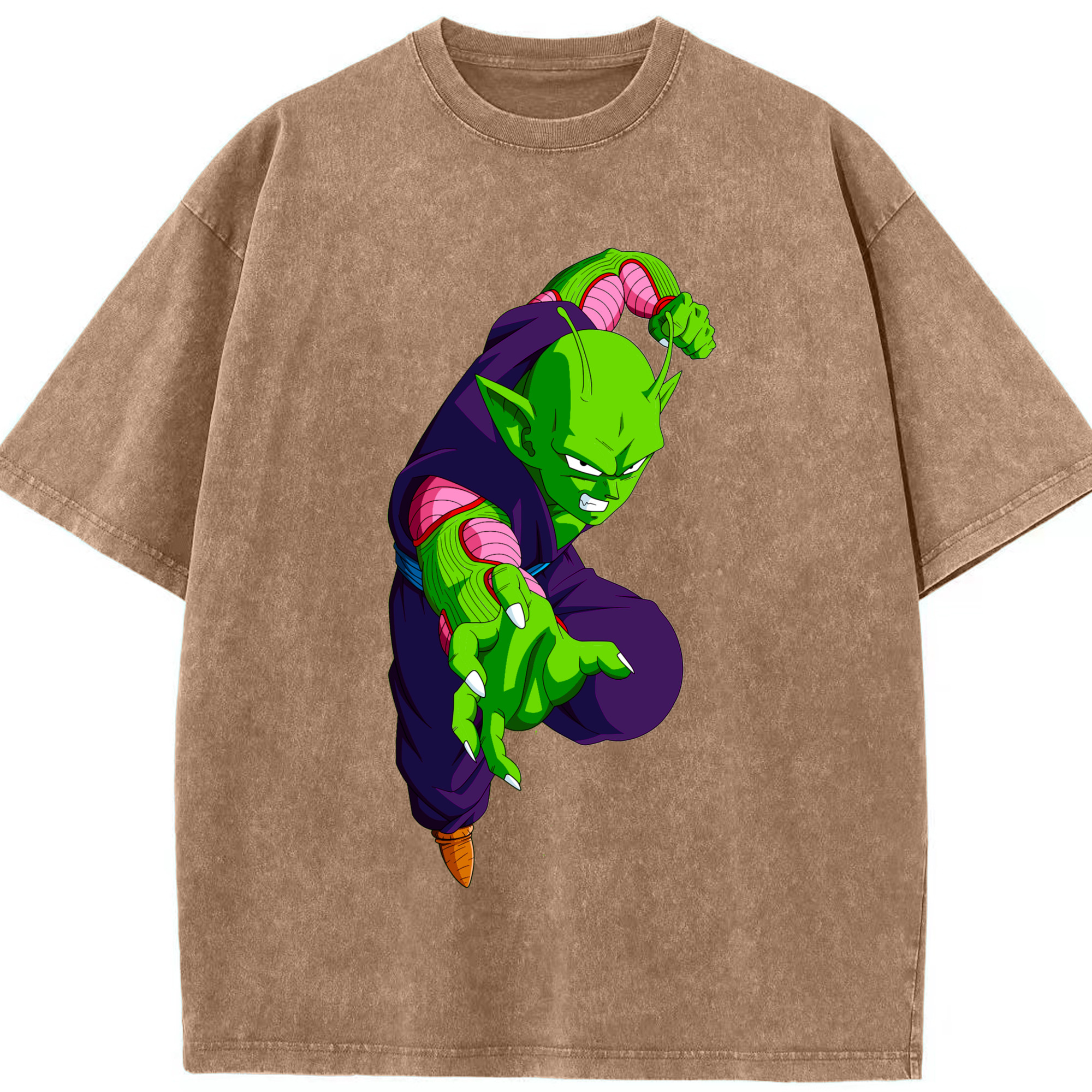 （画像用） ドラゴンボール ピッコロ DRAGON BALL Piccolo 綿100% ヴィンテージ風 半袖Tシャツ（フロントプリント）