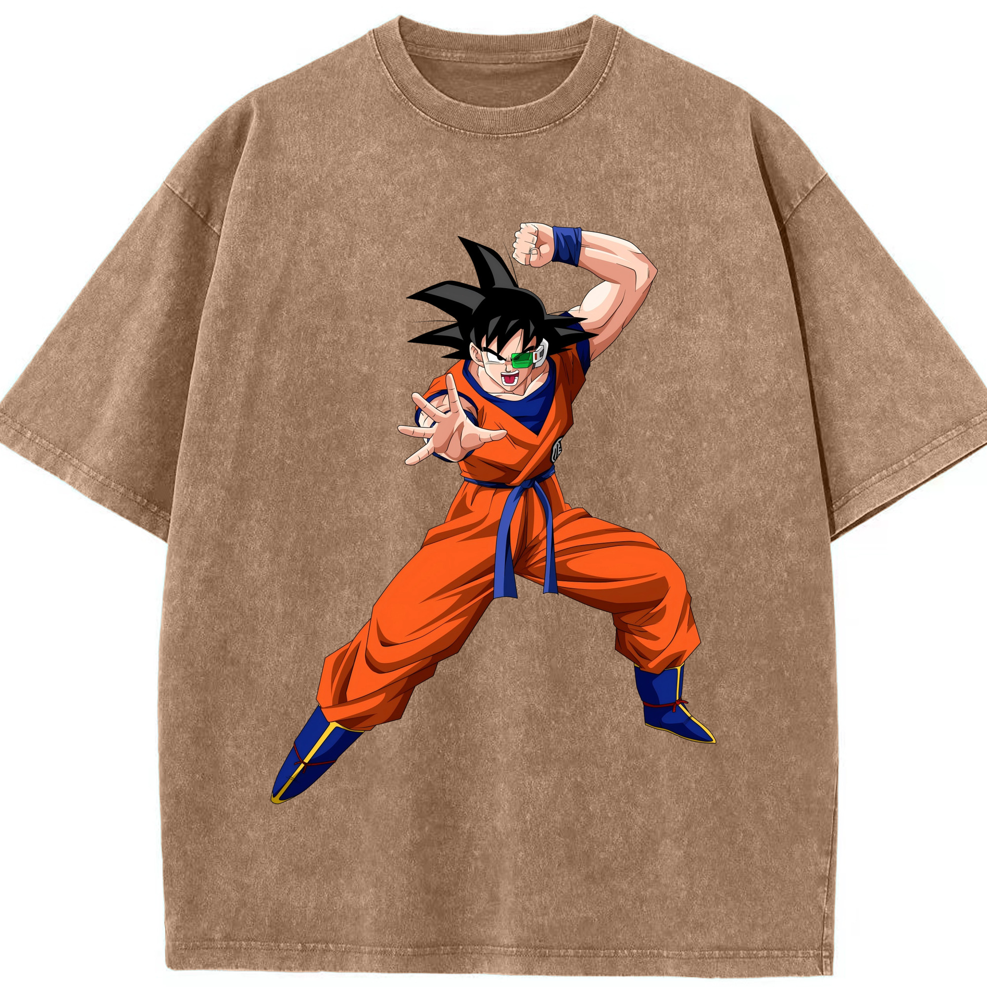 ドラゴンボール 孫悟空（そん ごくう）Son Goku カカロット DRAGON BALL Kakarotto 綿100% ヴィンテージ風 半袖Tシャツ（フロントプリント）