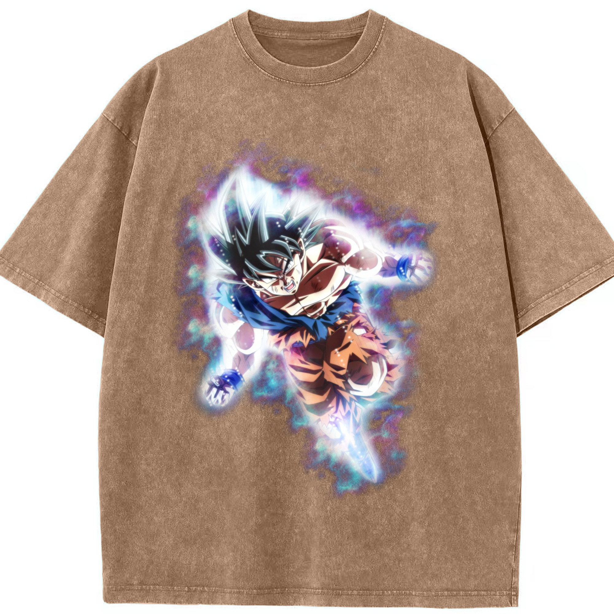 （画像用） ドラゴンボール 孫悟空（そん ごくう）Son Goku カカロット DRAGON BALL Kakarotto 綿100% ヴィンテージ風 半袖Tシャツ（フロントプリント）