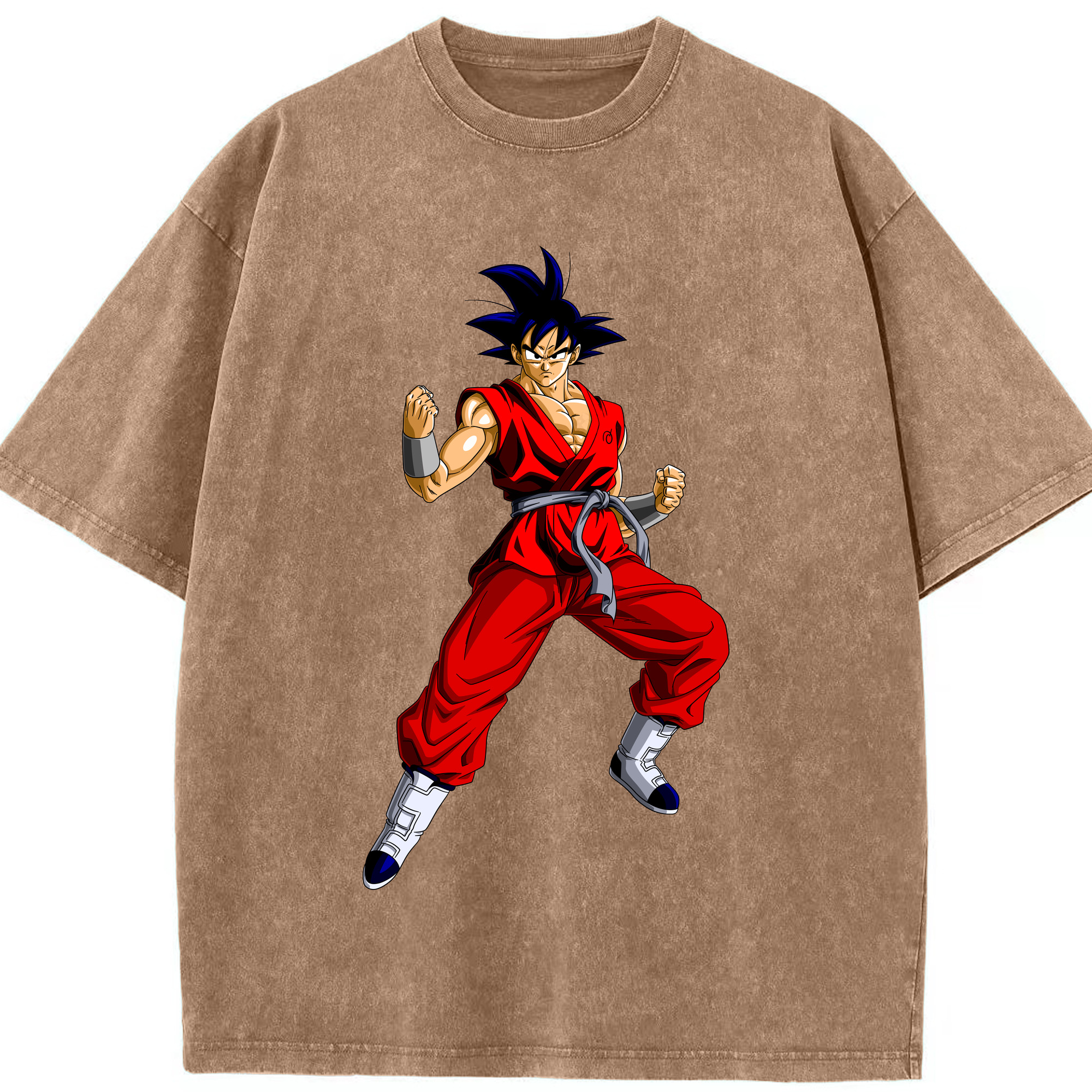 ドラゴンボール 孫悟空（そん ごくう）Son Goku カカロット DRAGON BALL Kakarotto 綿100% ヴィンテージ風 半袖Tシャツ（フロントプリント）