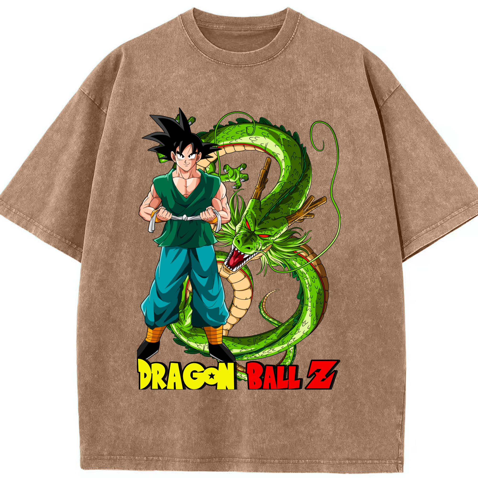 ドラゴンボール 孫悟空（そん ごくう）Son Goku カカロット DRAGON BALL Kakarotto 綿100% ヴィンテージ風 半袖Tシャツ（フロントプリント）