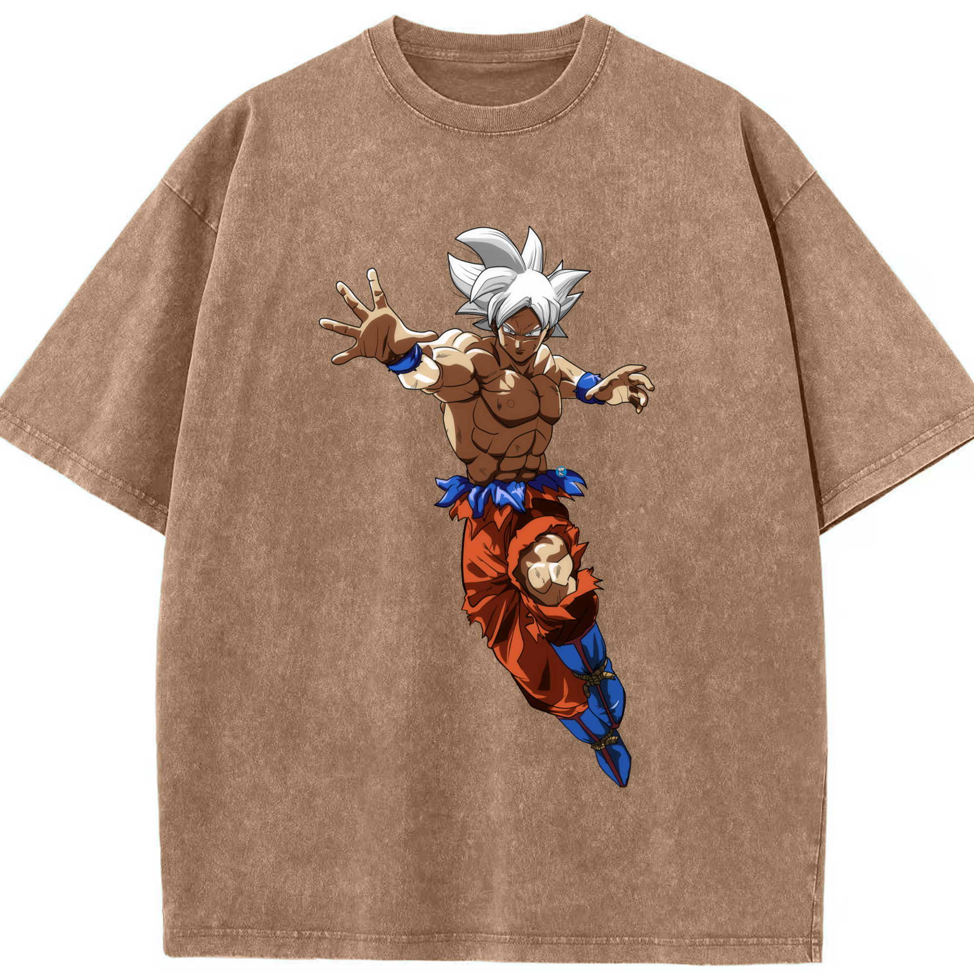 （画像用） ドラゴンボール 孫悟空（そん ごくう）Son Goku カカロット DRAGON BALL Kakarotto 綿100% ヴィンテージ風 半袖Tシャツ（フロントプリント）