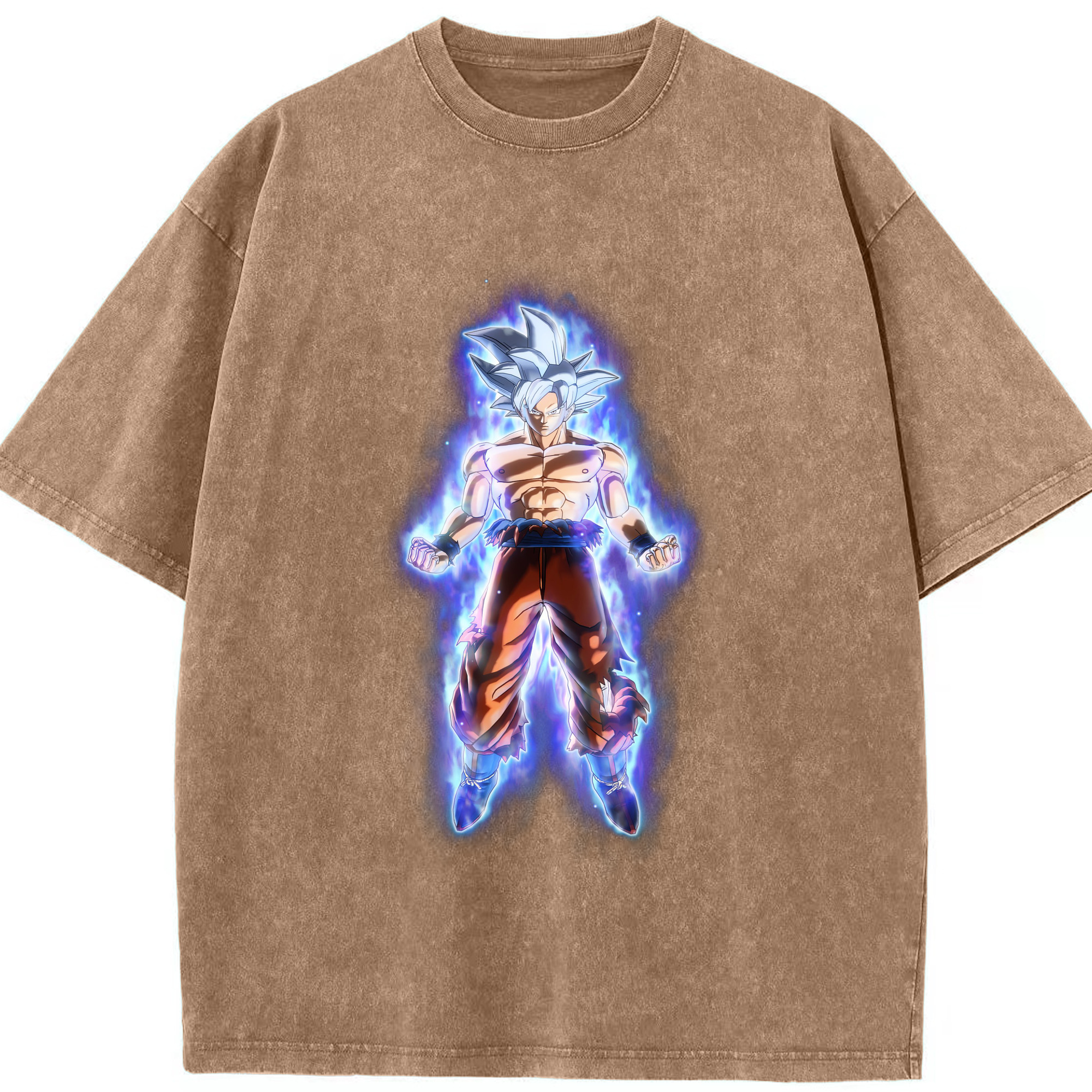 （画像用） ドラゴンボール 孫悟空（そん ごくう）Son Goku カカロット DRAGON BALL Kakarotto 綿100% ヴィンテージ風 半袖Tシャツ（フロントプリント）