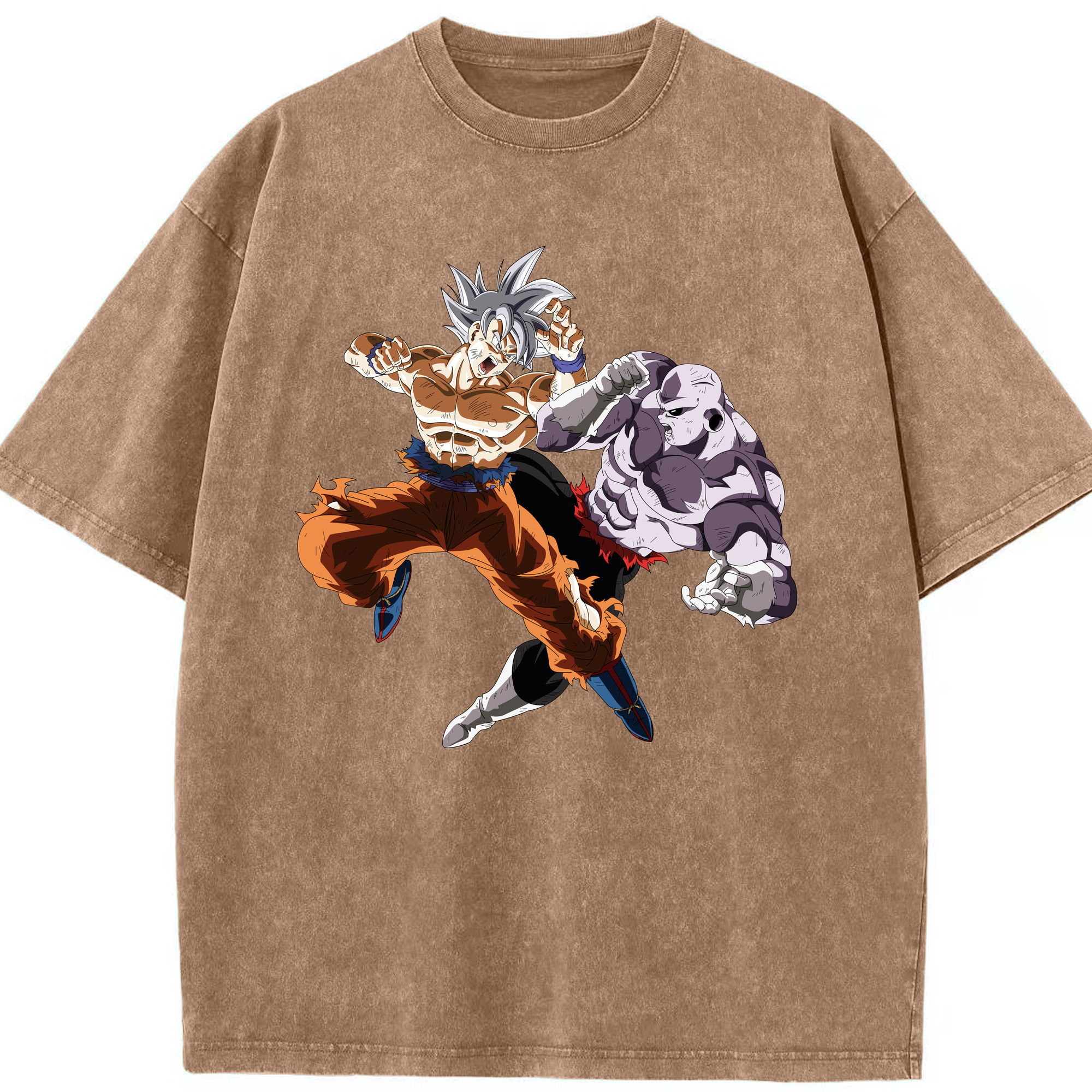 （画像用） ドラゴンボール 孫悟空（そん ごくう）Son Goku カカロット DRAGON BALL Kakarotto 綿100% ヴィンテージ風 半袖Tシャツ（フロントプリント）