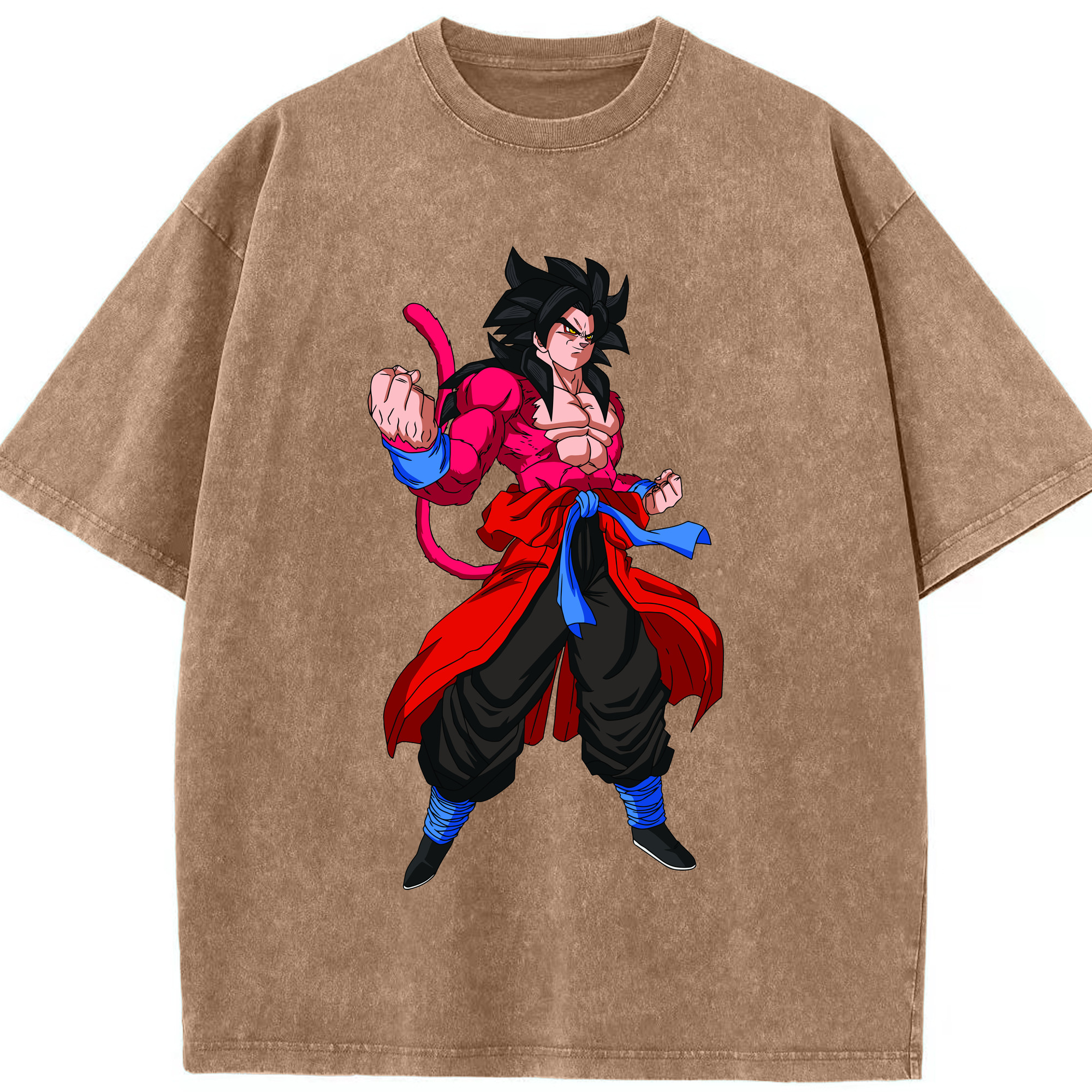 ドラゴンボール 孫悟空（そん ごくう）Son Goku カカロット DRAGON BALL Kakarotto 綿100% ヴィンテージ風 半袖Tシャツ（フロントプリント）
