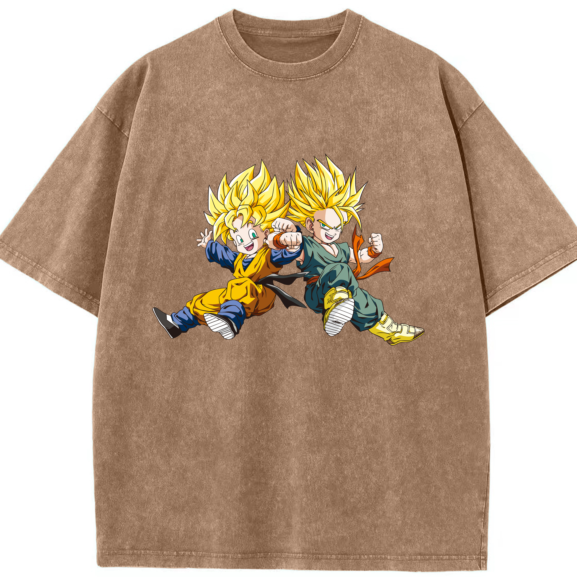 ドラゴンボール 孫悟空（そん ごくう）Son Goku カカロット DRAGON BALL Kakarotto 綿100% ヴィンテージ風 半袖Tシャツ（フロントプリント）