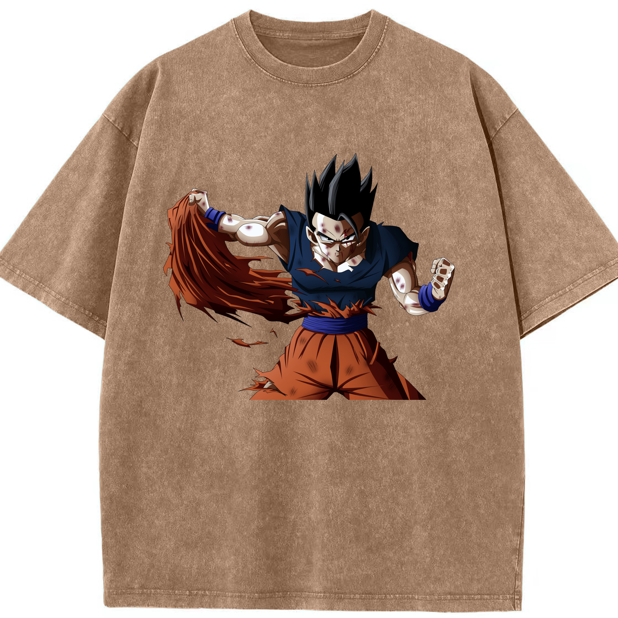 （画像用） ドラゴンボール ベジータ四世（Bejīta Yonsei）DRAGON BALL Vegeta IV 綿100% ヴィンテージ風 半袖Tシャツ（フロントプリント）