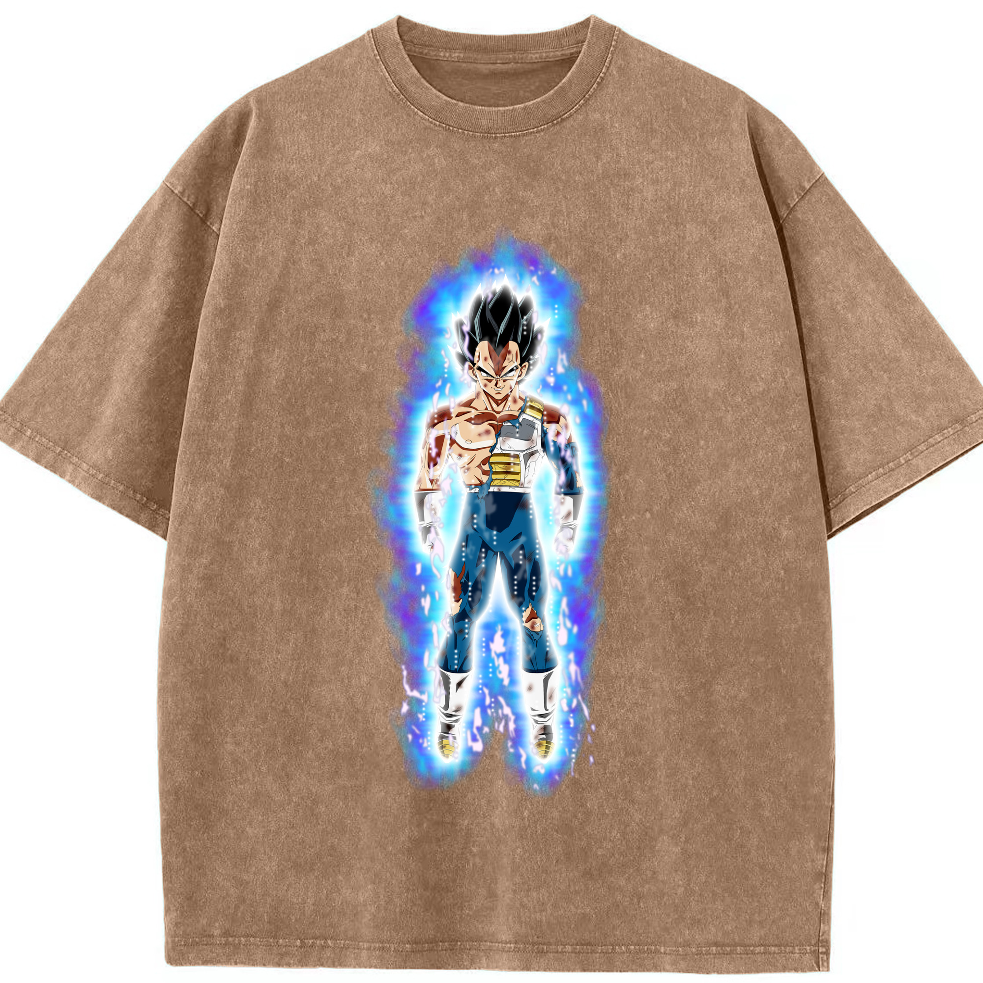 （画像用） ドラゴンボール ベジータ四世（Bejīta Yonsei）DRAGON BALL Vegeta IV 綿100% ヴィンテージ風 半袖Tシャツ（フロントプリント）