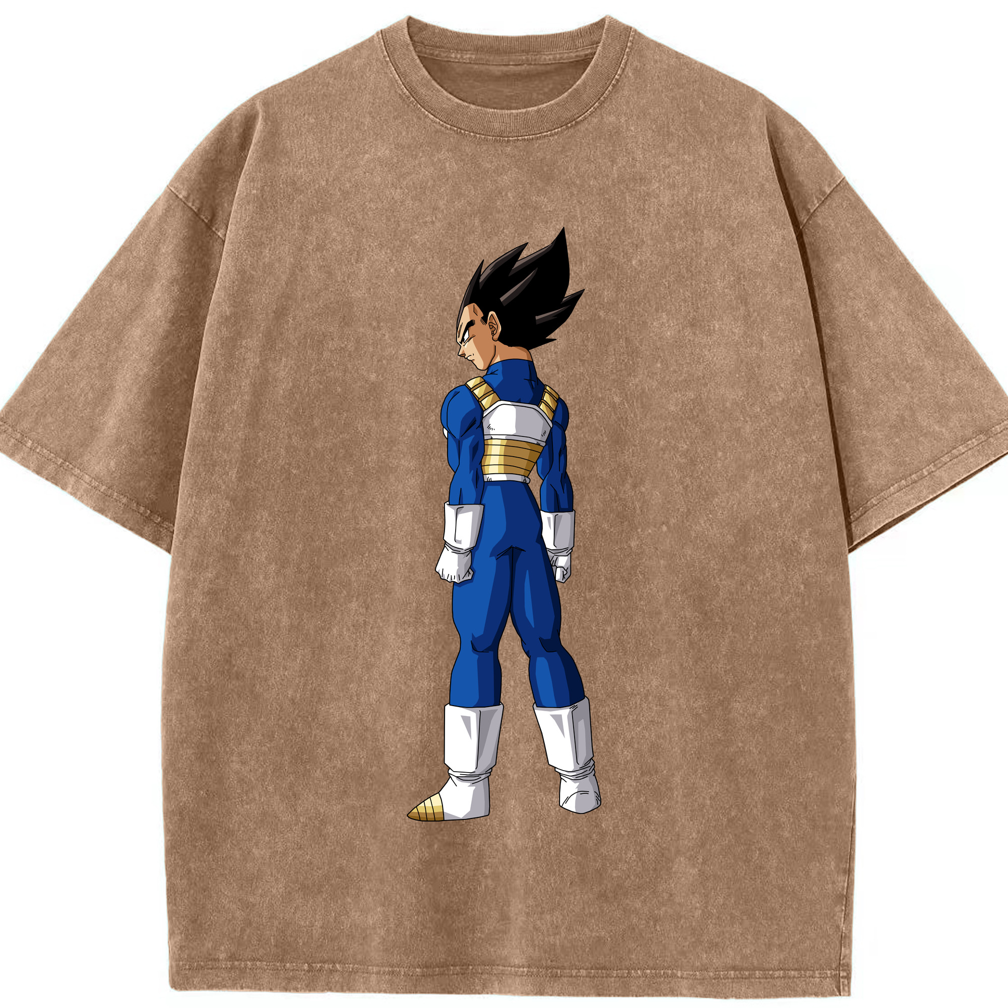 （画像用） ドラゴンボール ベジータ四世（Bejīta Yonsei）DRAGON BALL Vegeta IV 綿100% ヴィンテージ風 半袖Tシャツ（フロントプリント）