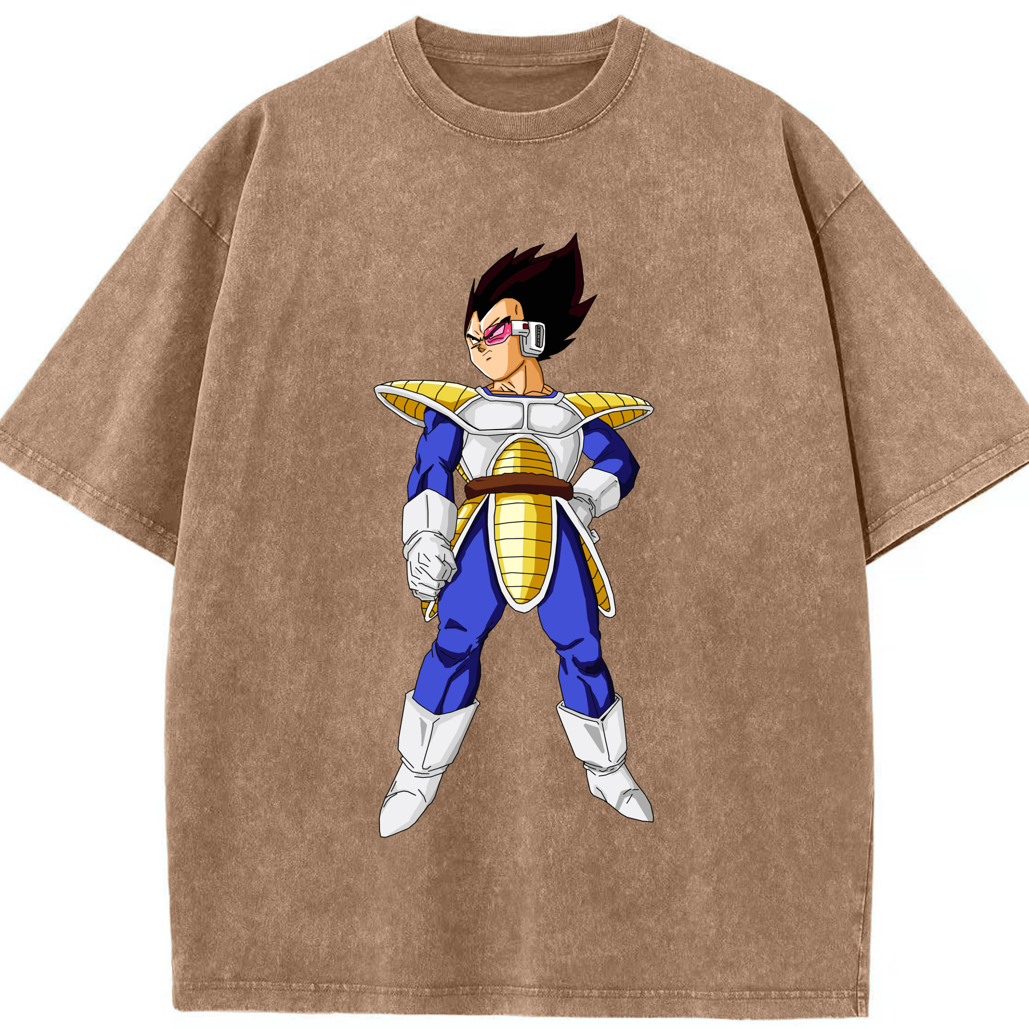 （画像用） ドラゴンボール ベジータ四世（Bejīta Yonsei）DRAGON BALL Vegeta IV 綿100% ヴィンテージ風 半袖Tシャツ（フロントプリント）