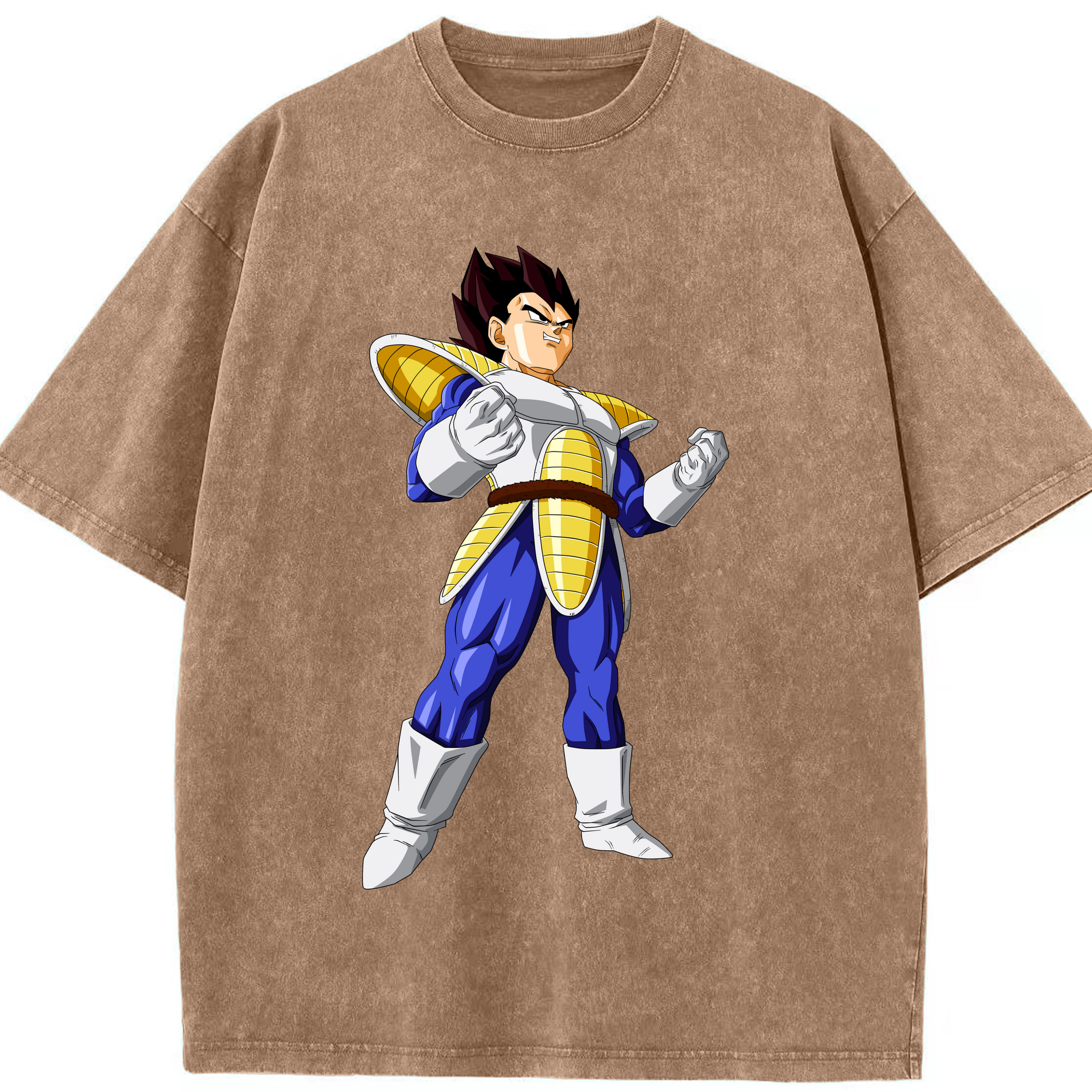 （画像用） ドラゴンボール ベジータ四世（Bejīta Yonsei）DRAGON BALL Vegeta IV 綿100% ヴィンテージ風 半袖Tシャツ（フロントプリント）