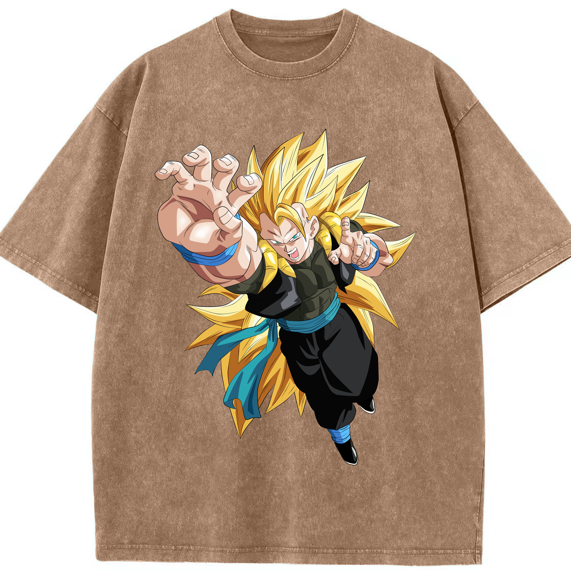 （画像用） ドラゴンボール ベジータ四世（Bejīta Yonsei）DRAGON BALL Vegeta IV 綿100% ヴィンテージ風 半袖Tシャツ（フロントプリント）