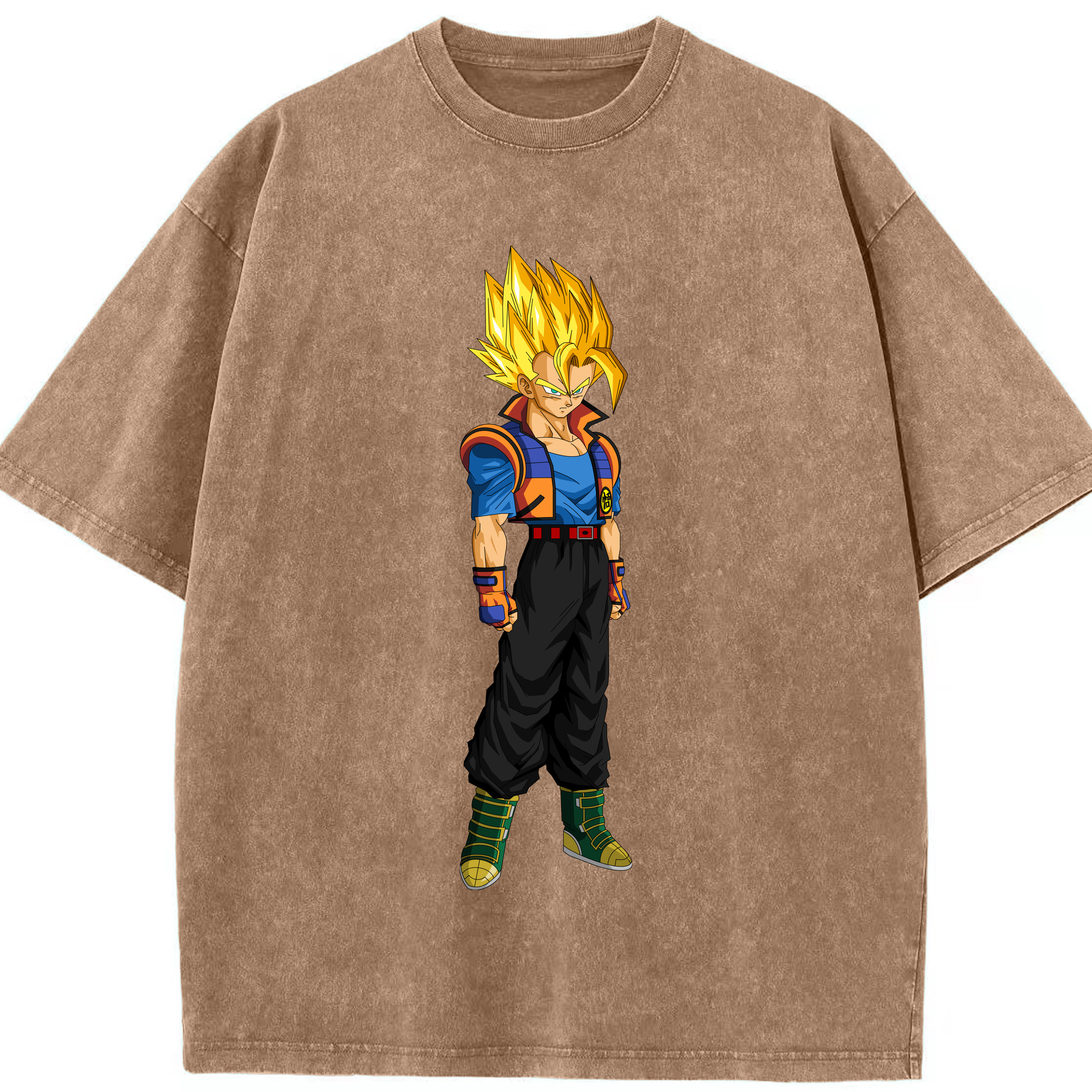 （画像用） ドラゴンボール ベジータ四世（Bejīta Yonsei）DRAGON BALL Vegeta IV 綿100% ヴィンテージ風 半袖Tシャツ（フロントプリント）