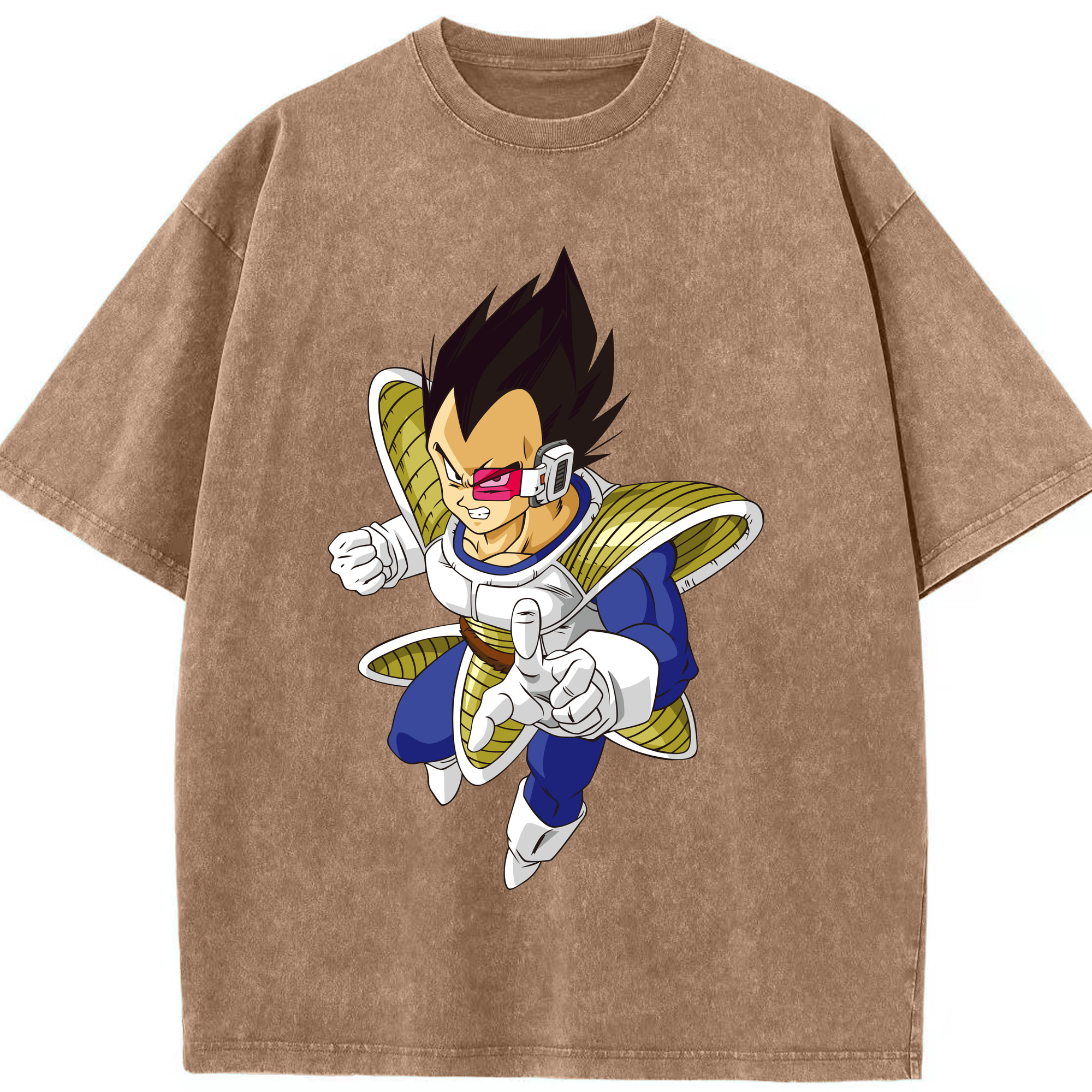 （画像用） ドラゴンボール ベジータ四世（Bejīta Yonsei）DRAGON BALL Vegeta IV 綿100% ヴィンテージ風 半袖Tシャツ（フロントプリント）
