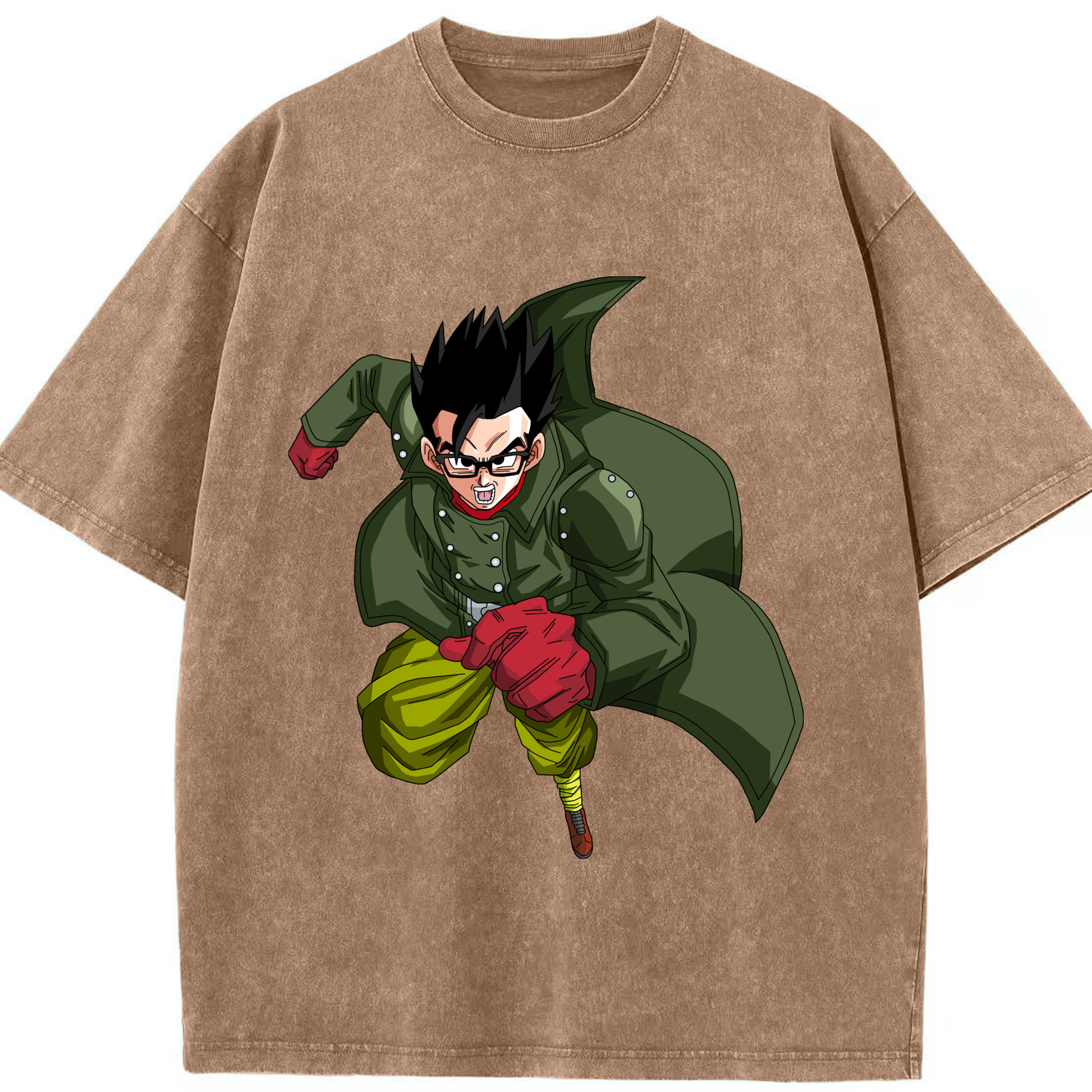 （画像用） ドラゴンボール 孫 悟飯（そんごはん）DRAGON BALL Son Gohan 綿100% ヴィンテージ風 半袖Tシャツ（フロントプリント）