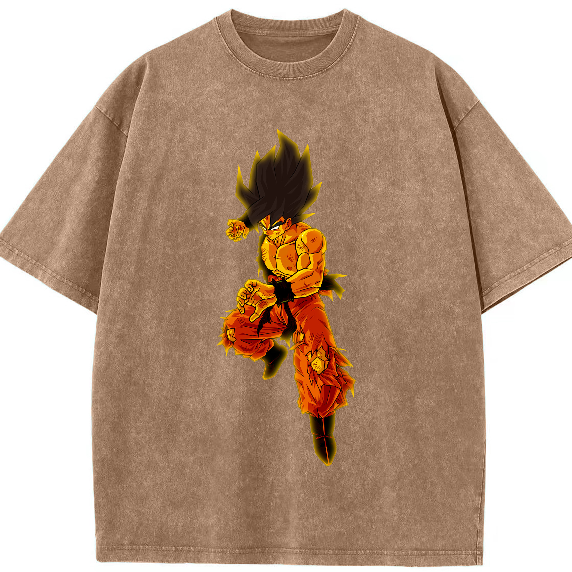 （画像用） ドラゴンボール 孫 悟飯（そんごはん）DRAGON BALL Son Gohan 綿100% ヴィンテージ風 半袖Tシャツ（フロントプリント）