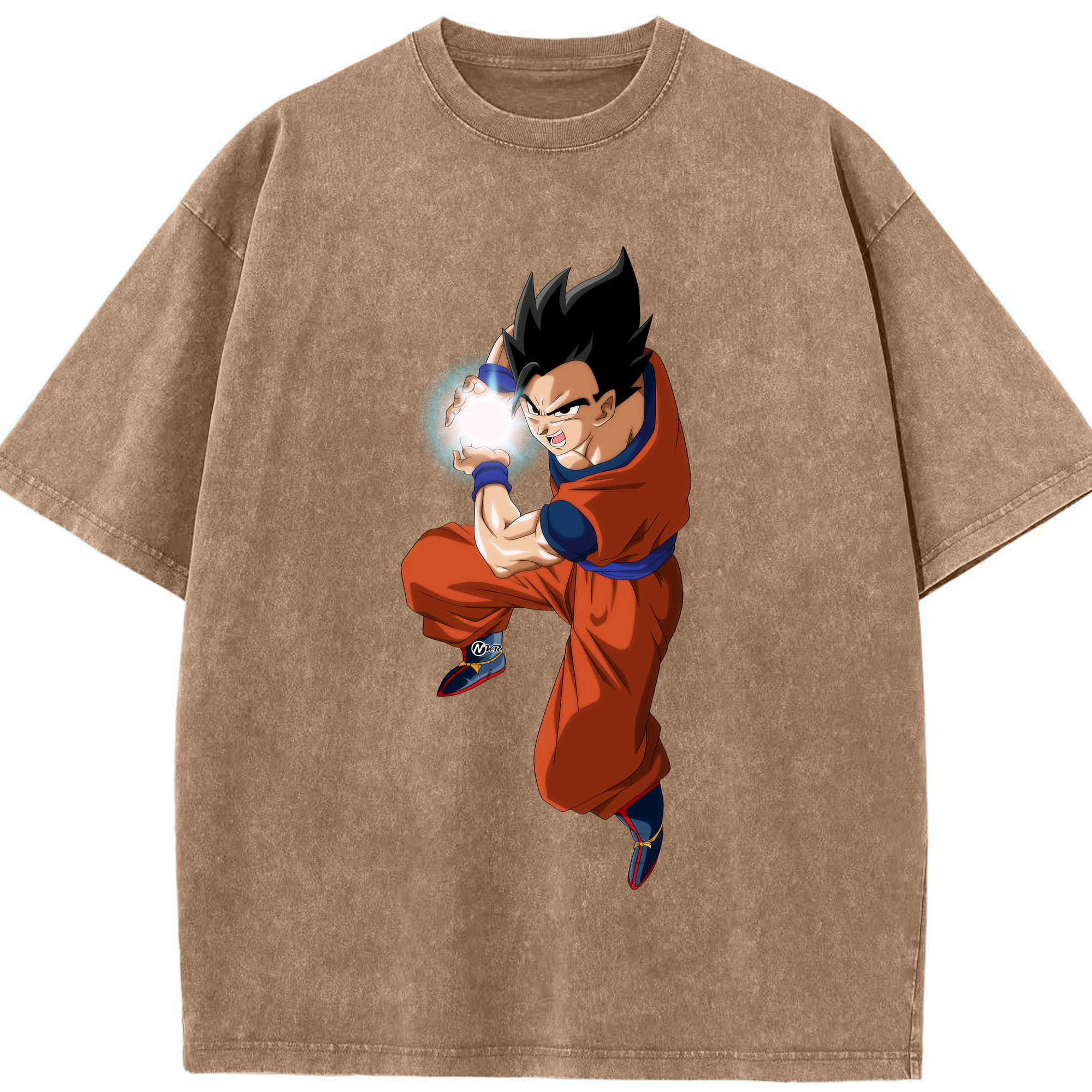 （画像用） ドラゴンボール 孫 悟飯（そんごはん）DRAGON BALL Son Gohan 綿100% ヴィンテージ風 半袖Tシャツ（フロントプリント）