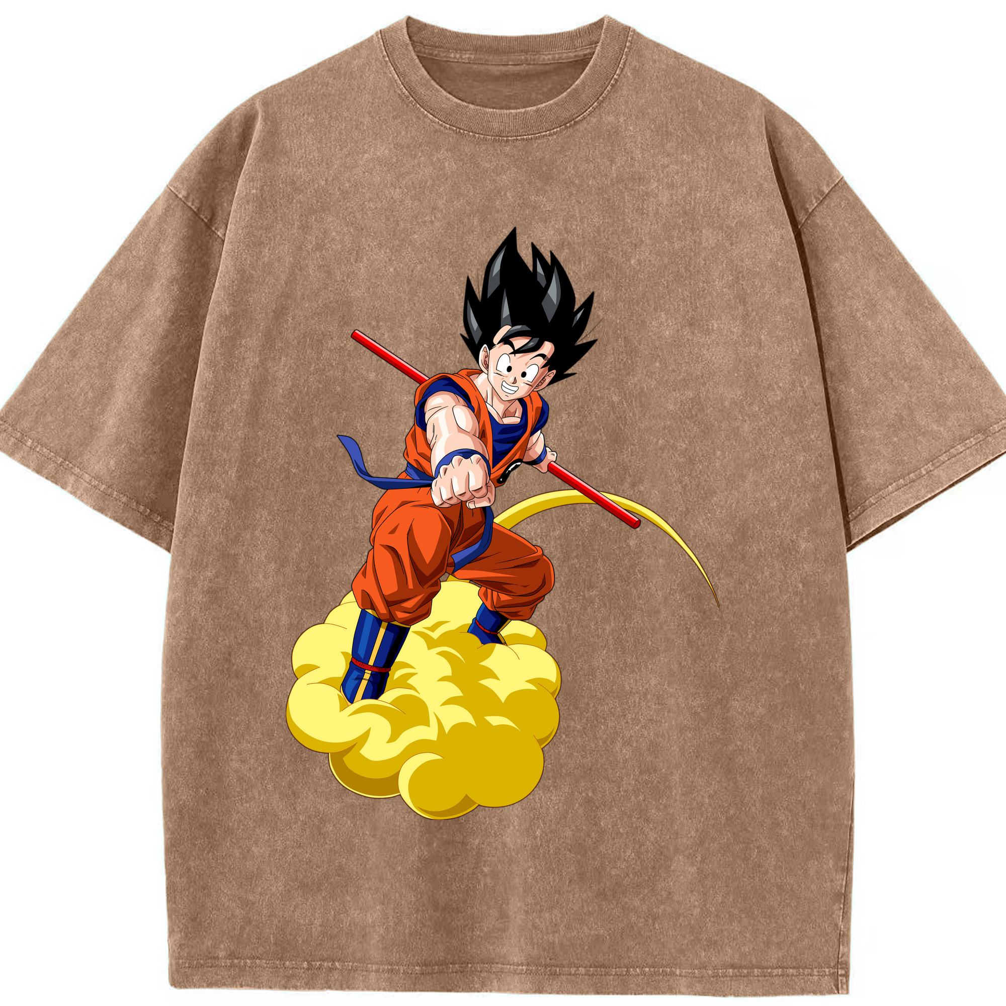 （画像用） ドラゴンボール 孫 悟飯（そんごはん）DRAGON BALL Son Gohan 綿100% ヴィンテージ風 半袖Tシャツ（フロントプリント）