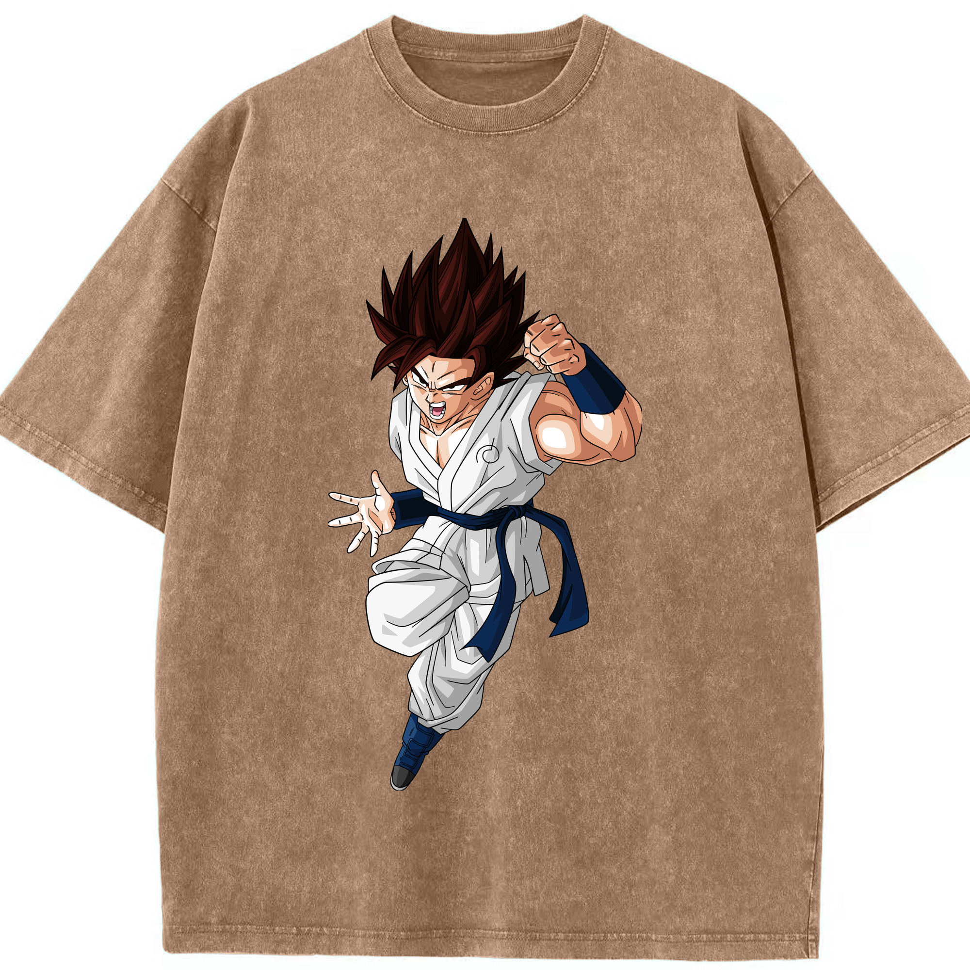 （画像用） ドラゴンボール 孫 悟飯（そんごはん）DRAGON BALL Son Gohan 綿100% ヴィンテージ風 半袖Tシャツ（フロントプリント）