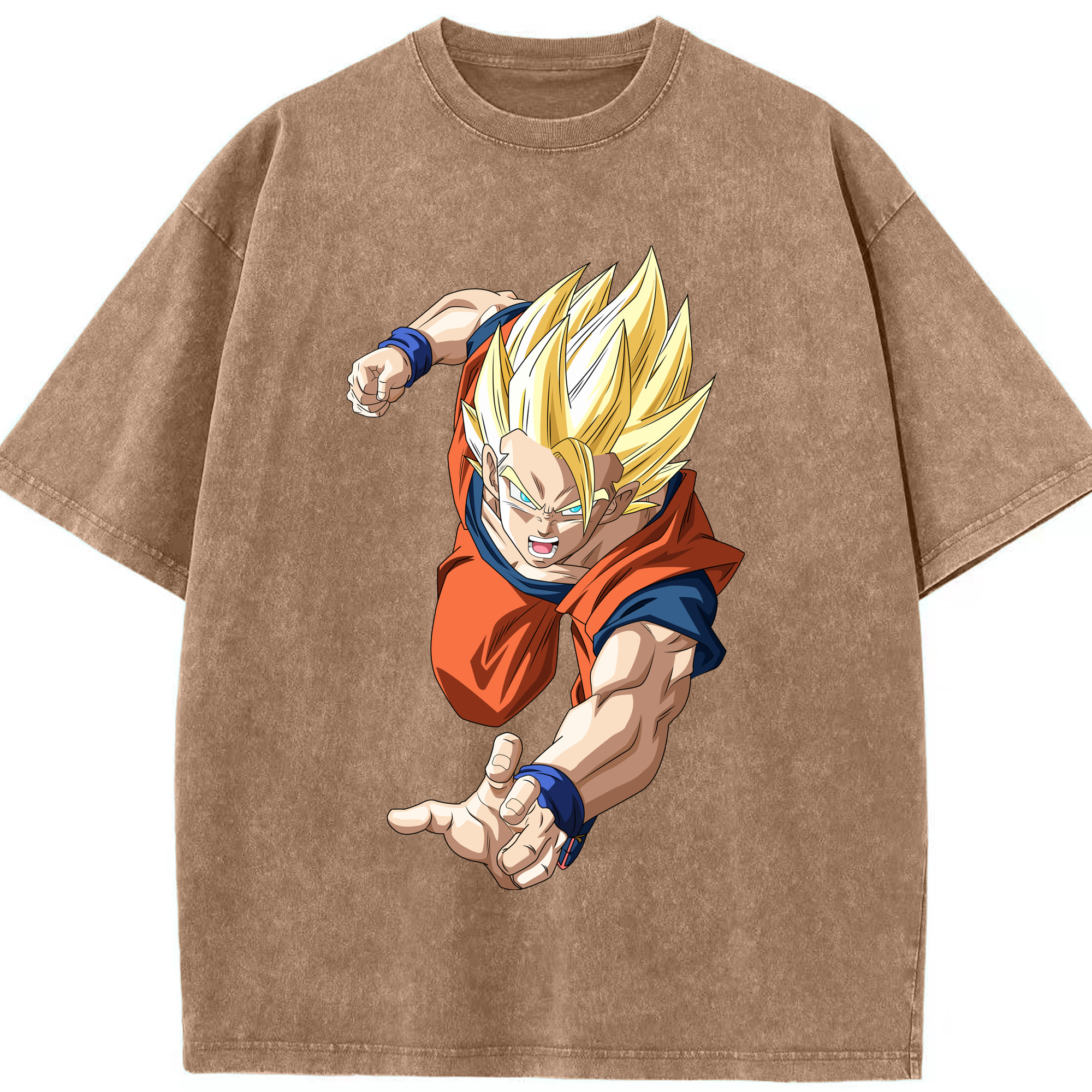 （画像用） ドラゴンボール 孫 悟飯（そんごはん）DRAGON BALL Son Gohan 綿100% ヴィンテージ風 半袖Tシャツ（フロントプリント）