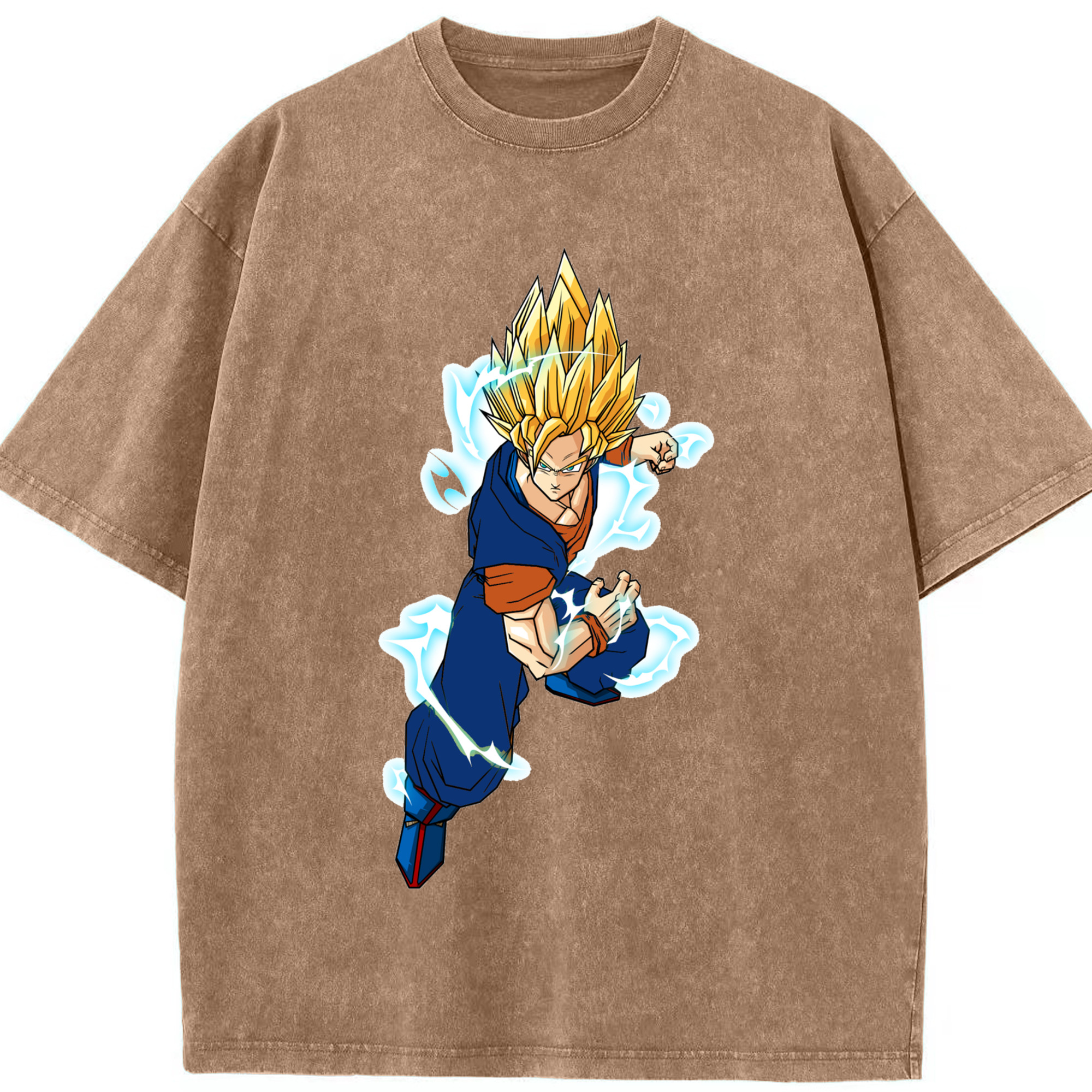 （画像用） ドラゴンボール 孫 悟飯（そんごはん）DRAGON BALL Son Gohan 綿100% ヴィンテージ風 半袖Tシャツ（フロントプリント）
