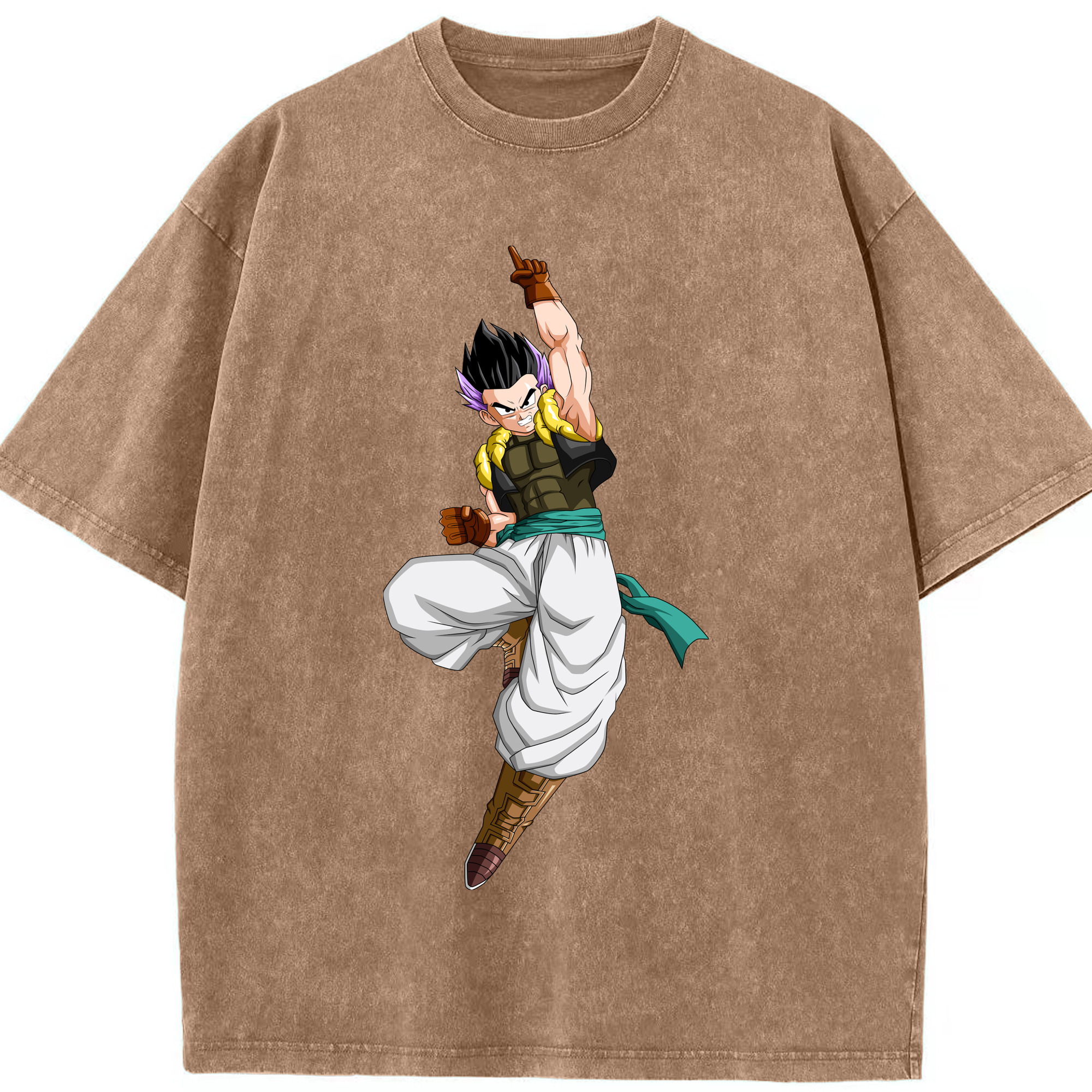 （画像用） ドラゴンボール 孫 悟飯（そんごはん）DRAGON BALL Son Gohan 綿100% ヴィンテージ風 半袖Tシャツ（フロントプリント）