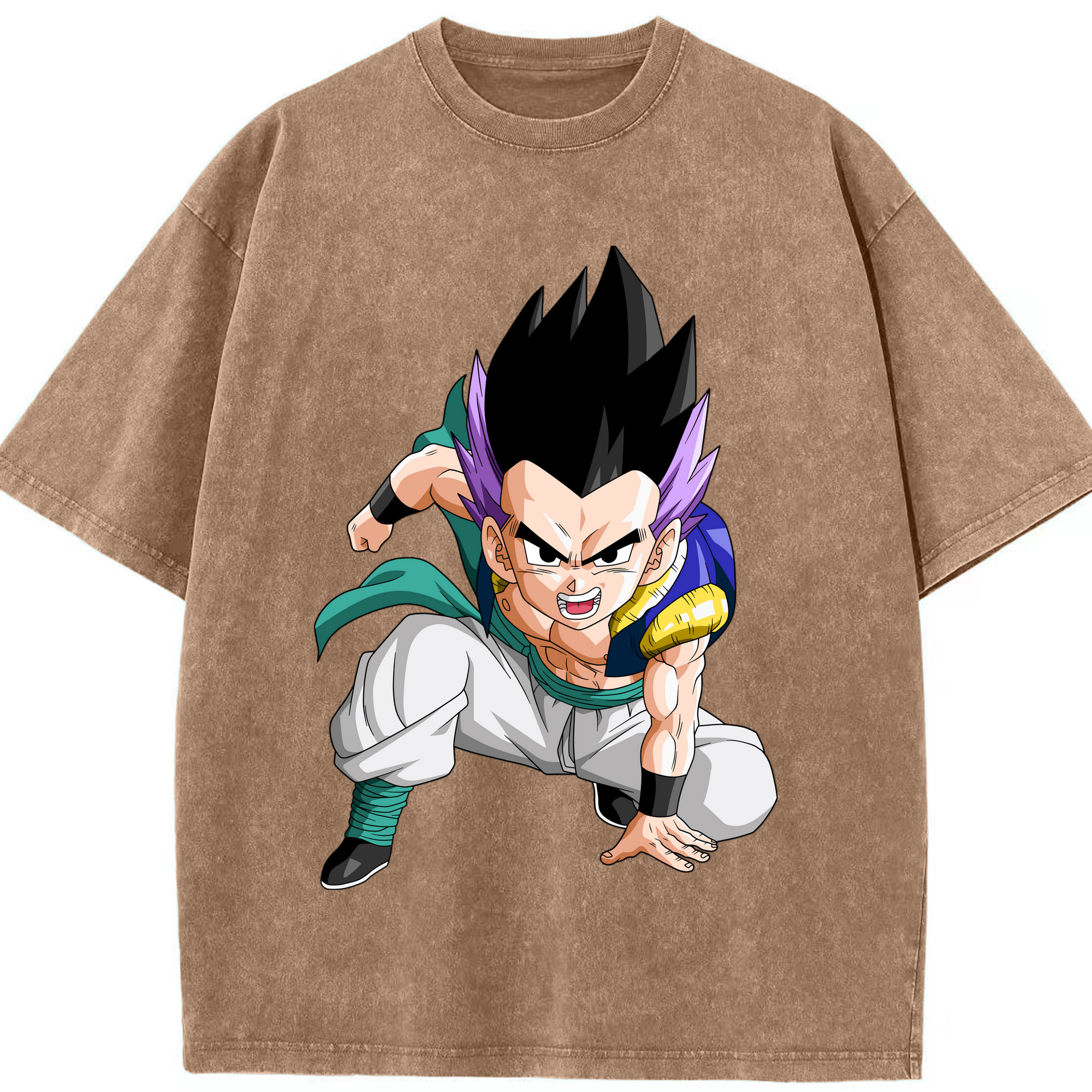 （画像用） ドラゴンボール 孫 悟飯（そんごはん）DRAGON BALL Son Gohan 綿100% ヴィンテージ風 半袖Tシャツ（フロントプリント）