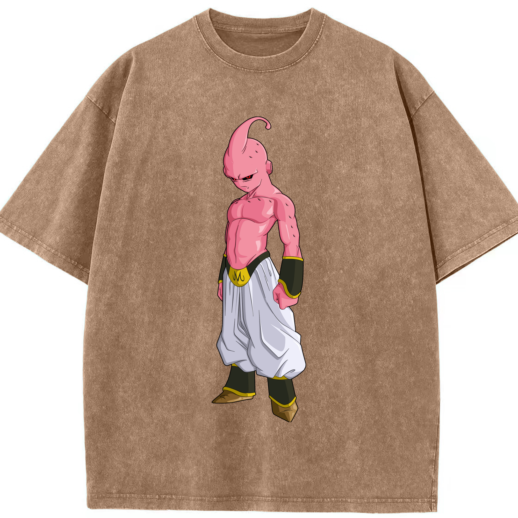 （画像用） ドラゴンボール 魔人ブウ DRAGON BALL Majin Buu 綿100% ヴィンテージ風 半袖Tシャツ（フロントプリント）