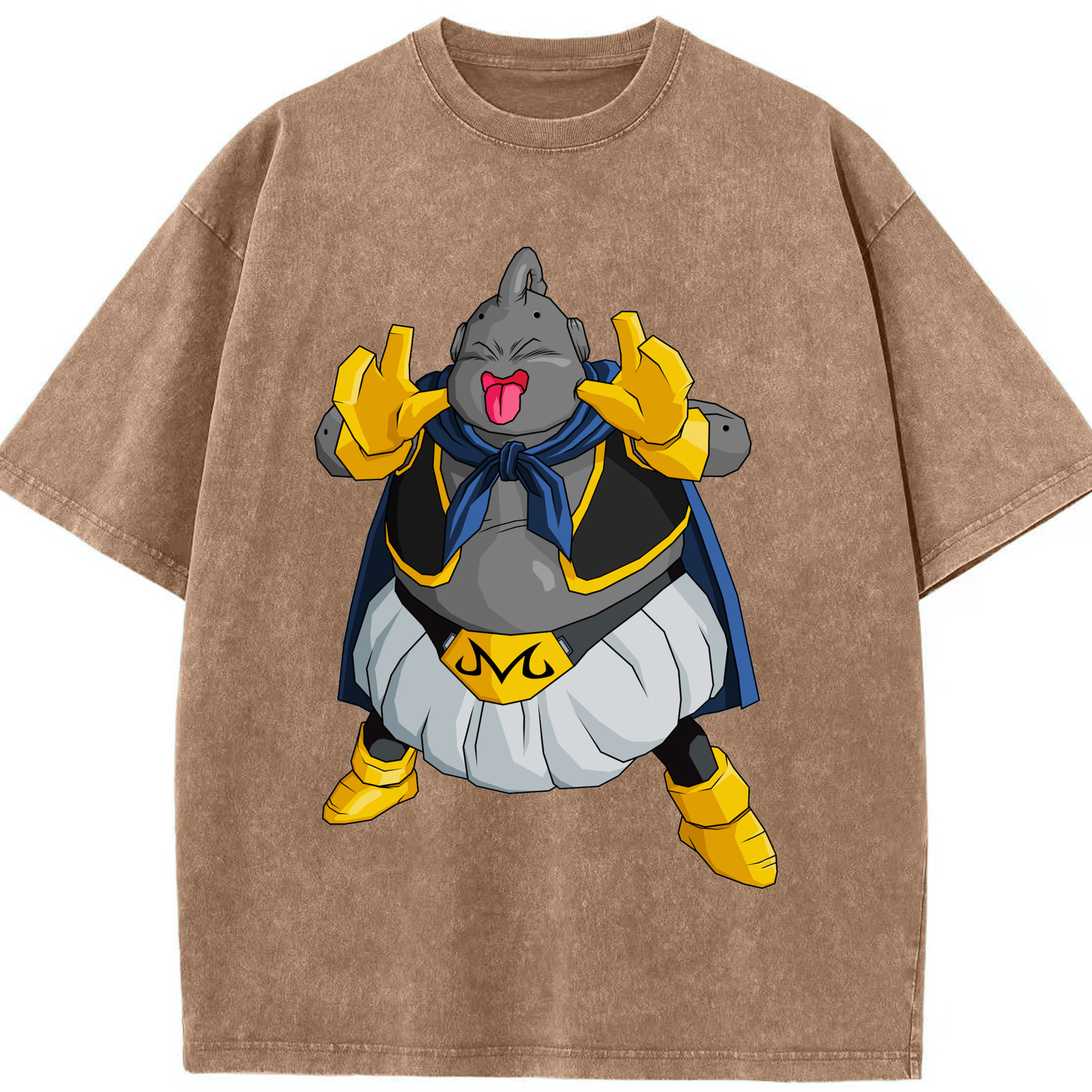 ドラゴンボール 魔人ブウ DRAGON BALL Majin Buu 綿100% ヴィンテージ風 半袖Tシャツ（フロントプリント）