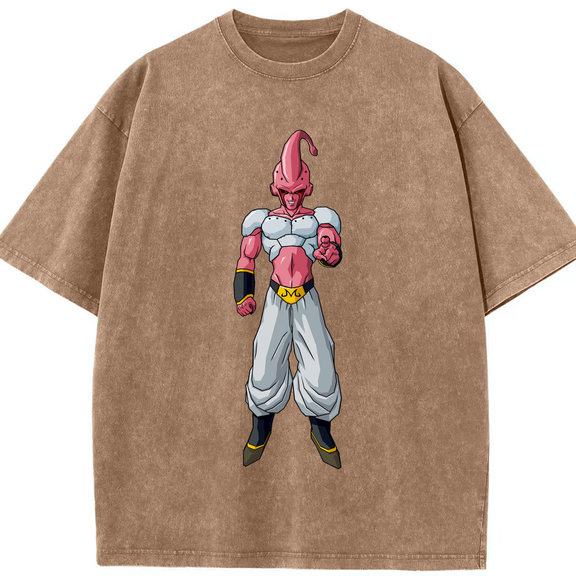 ドラゴンボール 魔人ブウ DRAGON BALL Majin Buu 綿100% ヴィンテージ風 半袖Tシャツ（フロントプリント）