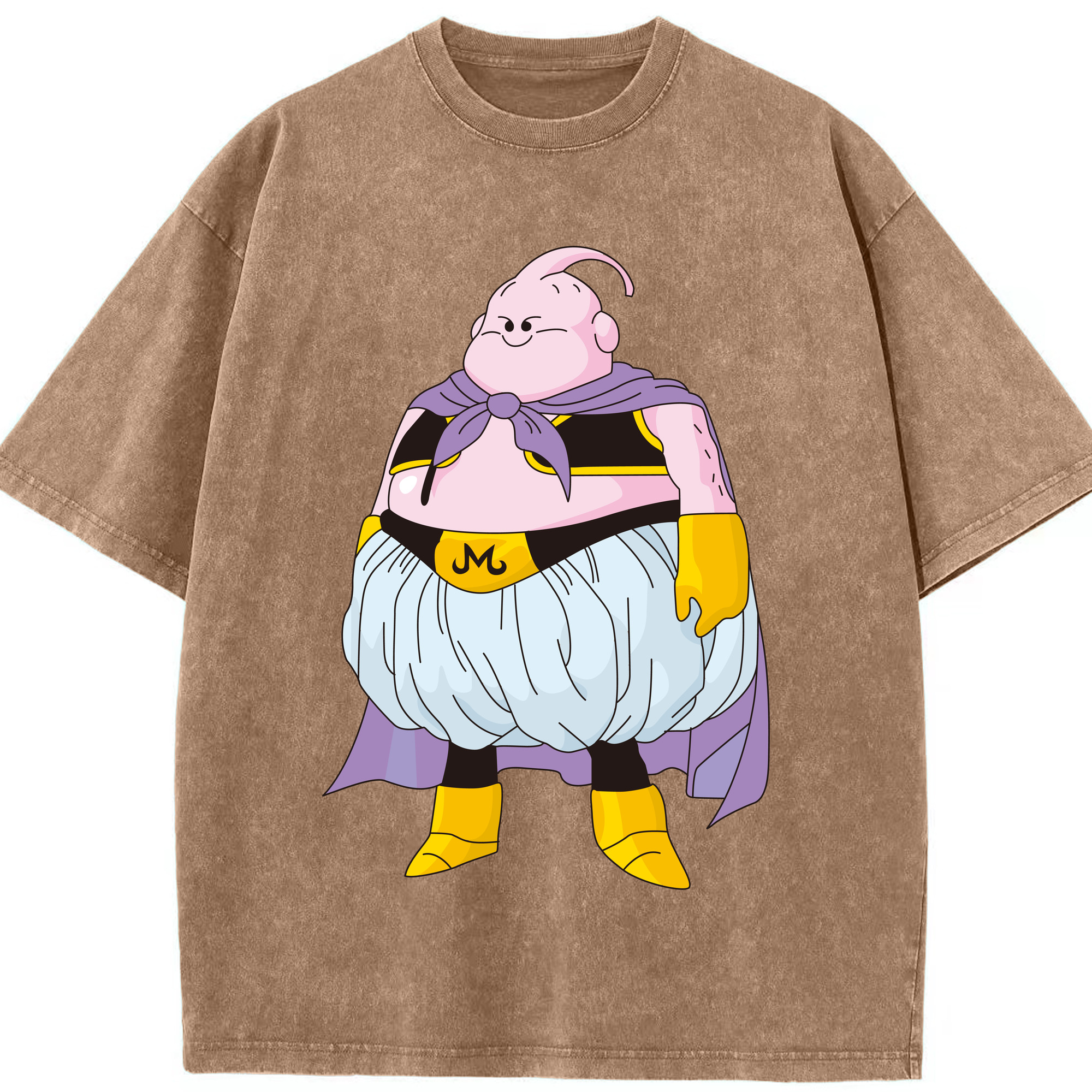 ドラゴンボール 魔人ブウ DRAGON BALL Majin Buu 綿100% ヴィンテージ風 半袖Tシャツ（フロントプリント）