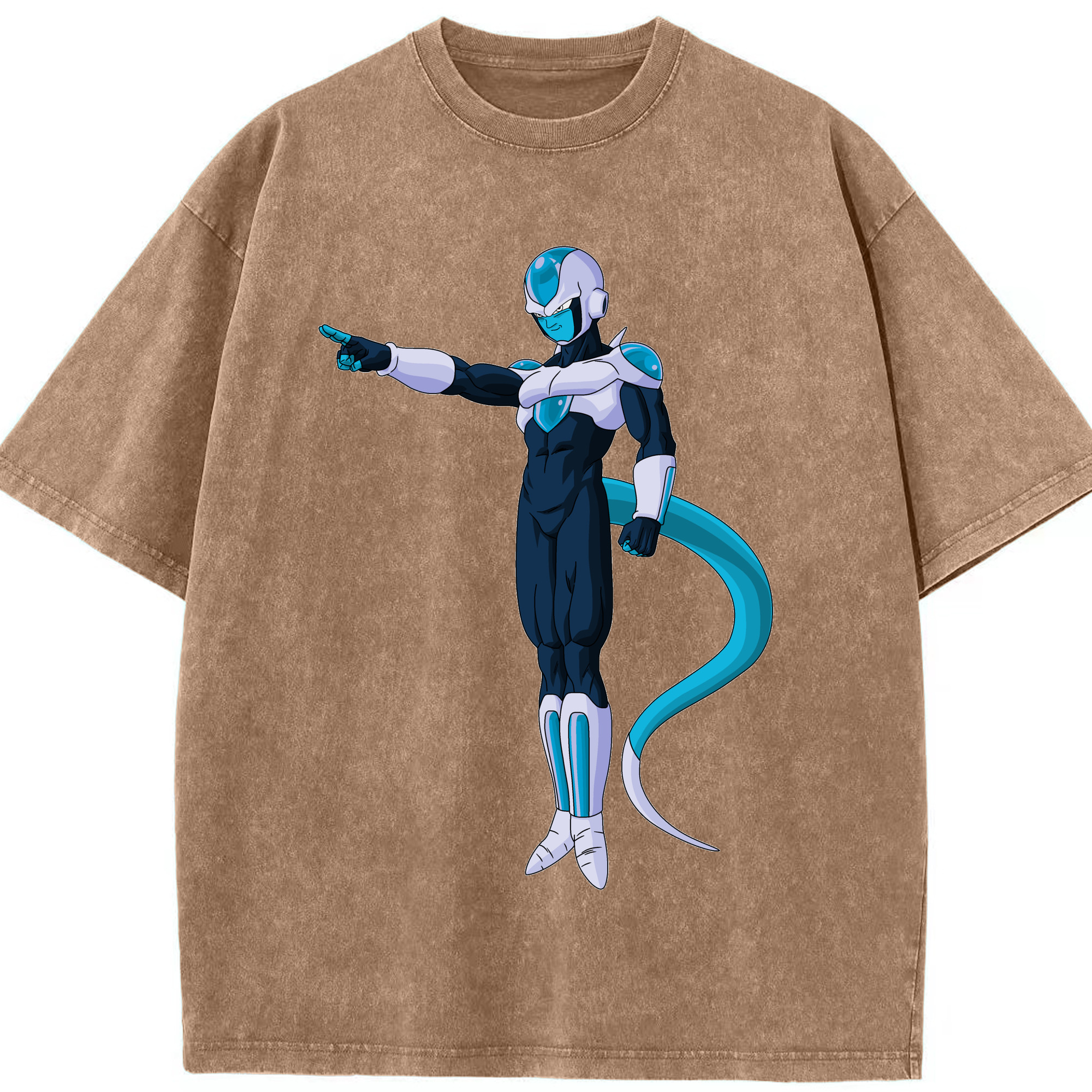 （画像用） ドラゴンボール フリーザ DRAGON BALL Frieza 綿100% ヴィンテージ風 半袖Tシャツ（フロントプリント）