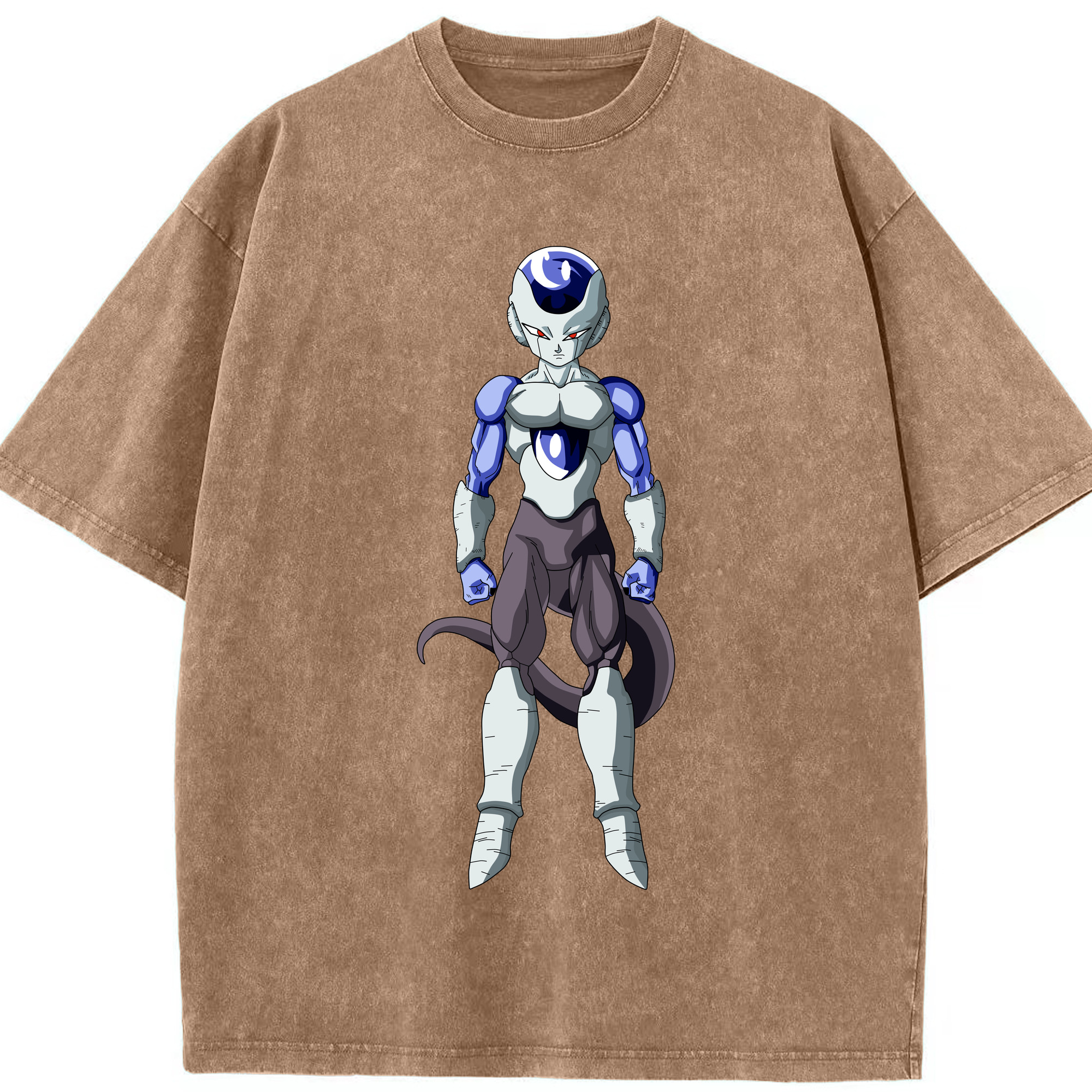 （画像用） ドラゴンボール フリーザ DRAGON BALL Frieza 綿100% ヴィンテージ風 半袖Tシャツ（フロントプリント）
