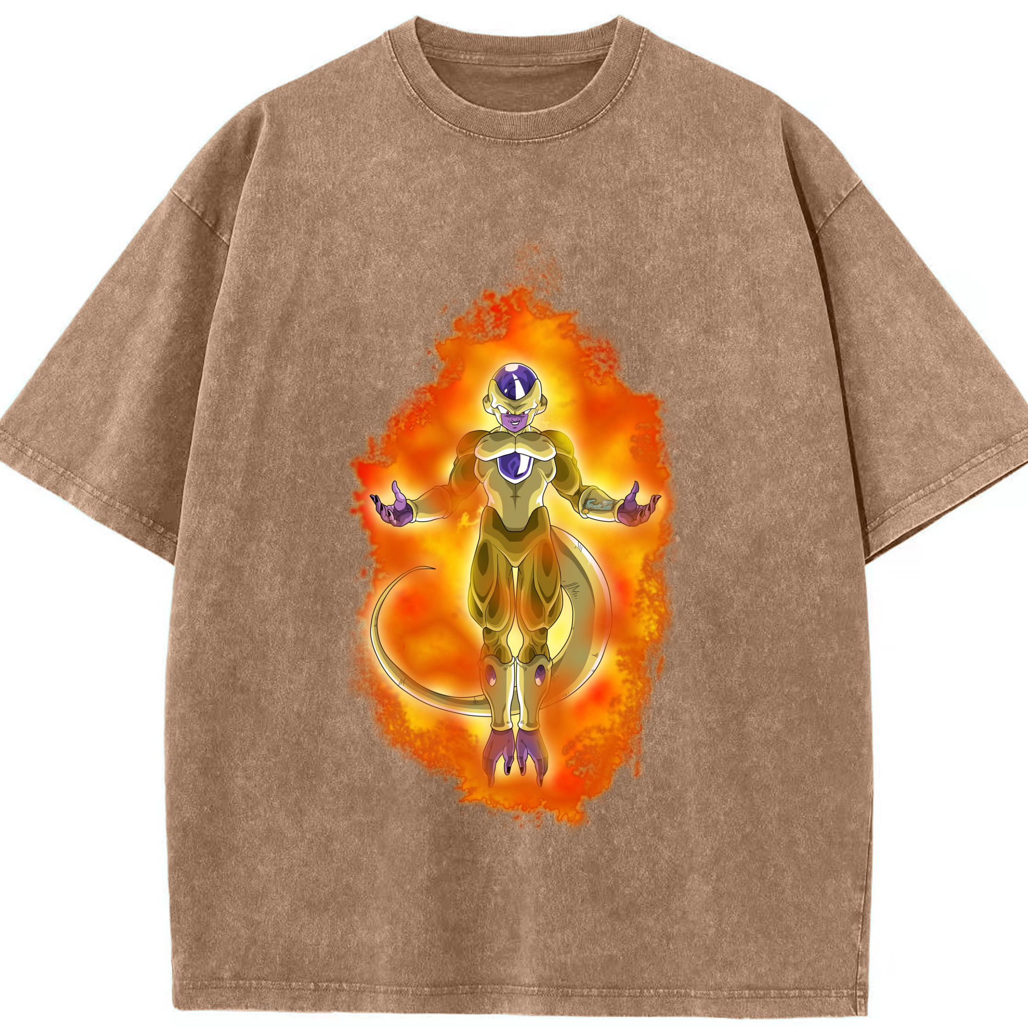 （画像用） ドラゴンボール フリーザ DRAGON BALL Frieza 綿100% ヴィンテージ風 半袖Tシャツ（フロントプリント）