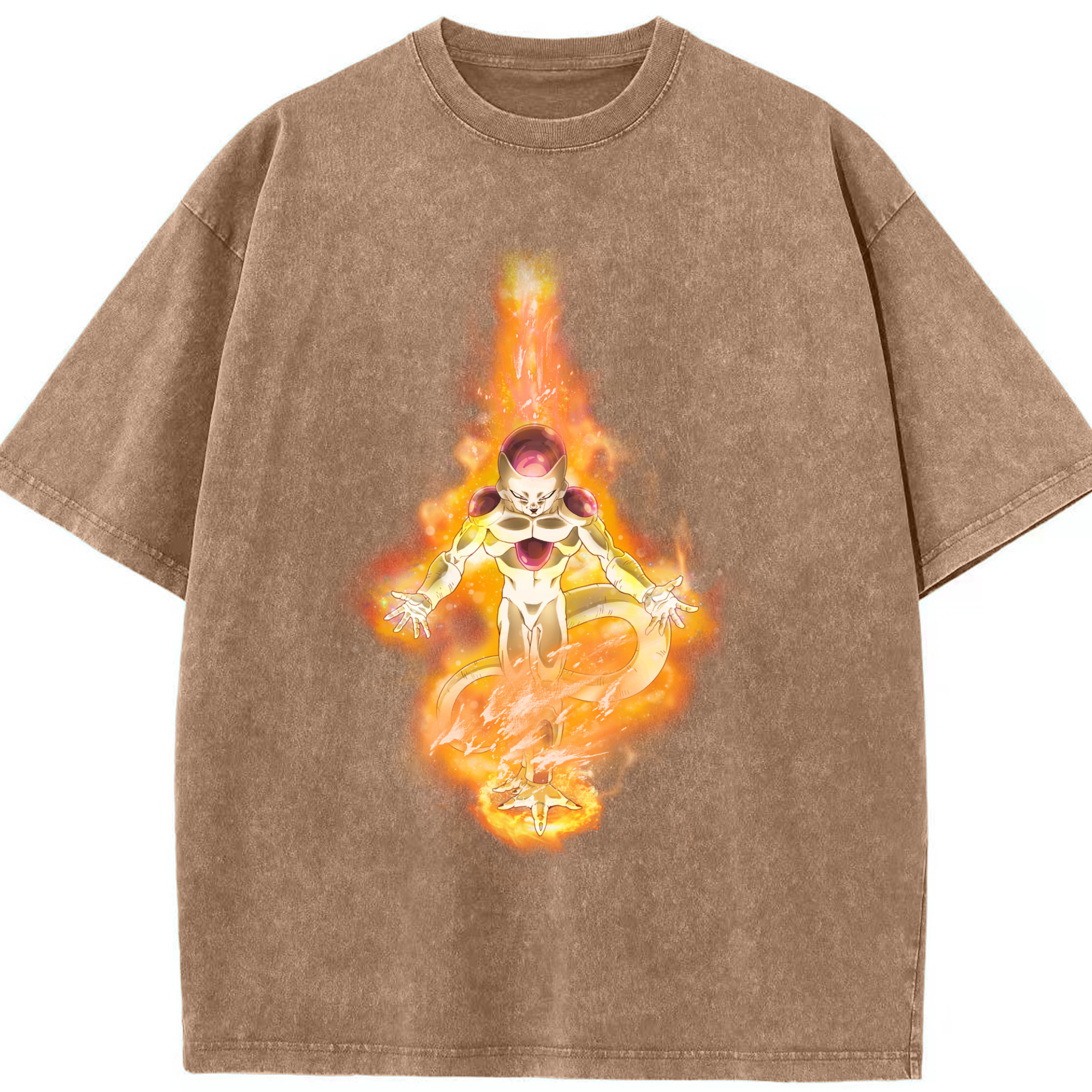 （画像用） ドラゴンボール フリーザ DRAGON BALL Frieza 綿100% ヴィンテージ風 半袖Tシャツ（フロントプリント）