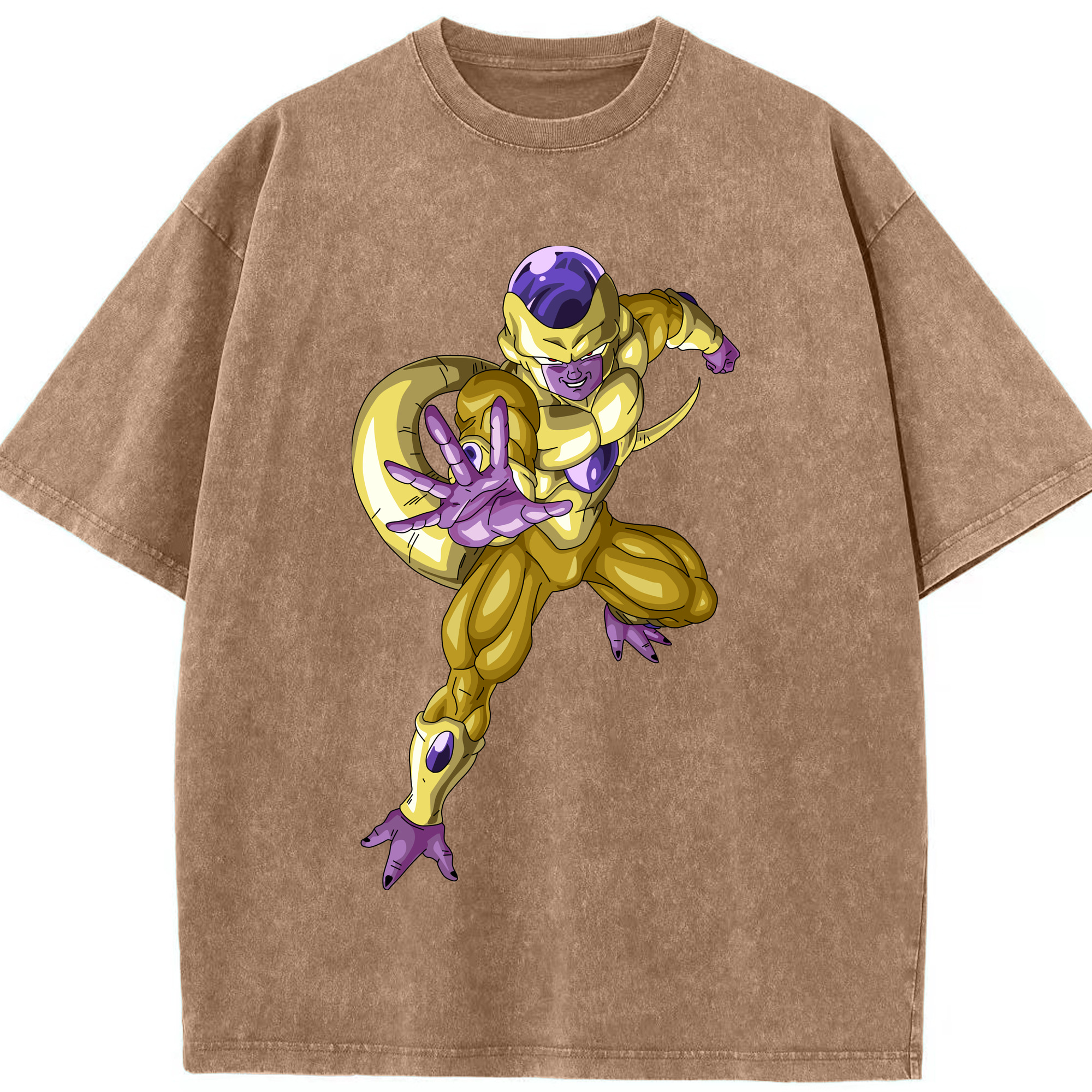 （画像用） ドラゴンボール フリーザ DRAGON BALL Frieza 綿100% ヴィンテージ風 半袖Tシャツ（フロントプリント）