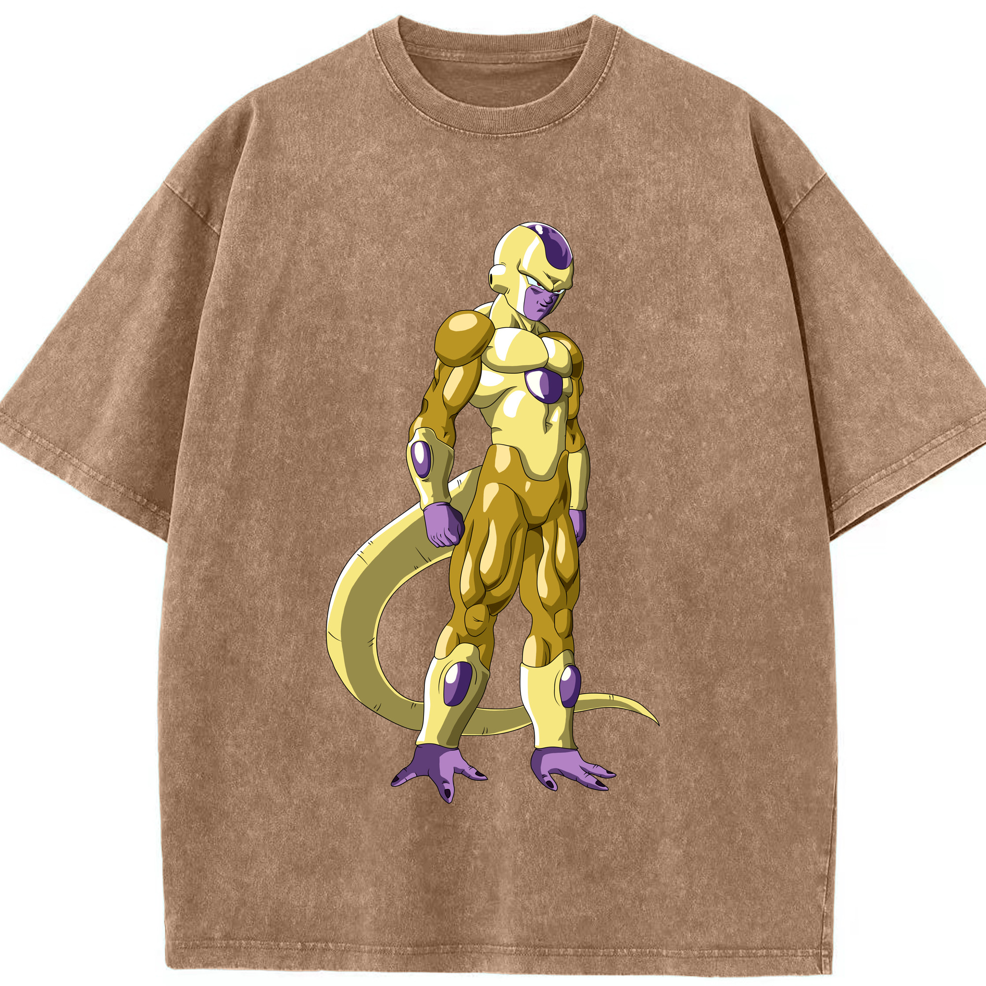（画像用） ドラゴンボール フリーザ DRAGON BALL Frieza 綿100% ヴィンテージ風 半袖Tシャツ（フロントプリント）