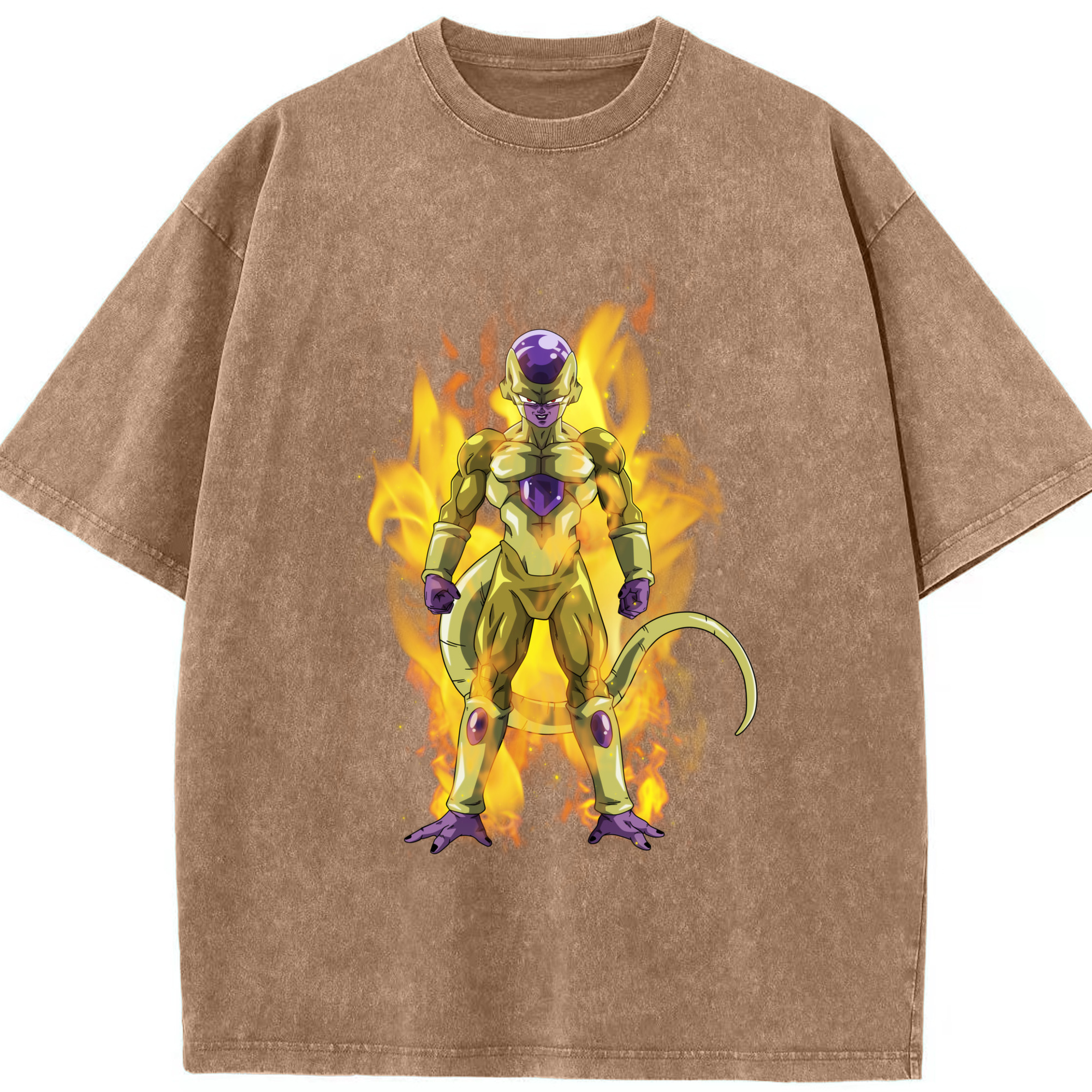 （画像用） ドラゴンボール フリーザ DRAGON BALL Frieza 綿100% ヴィンテージ風 半袖Tシャツ（フロントプリント）