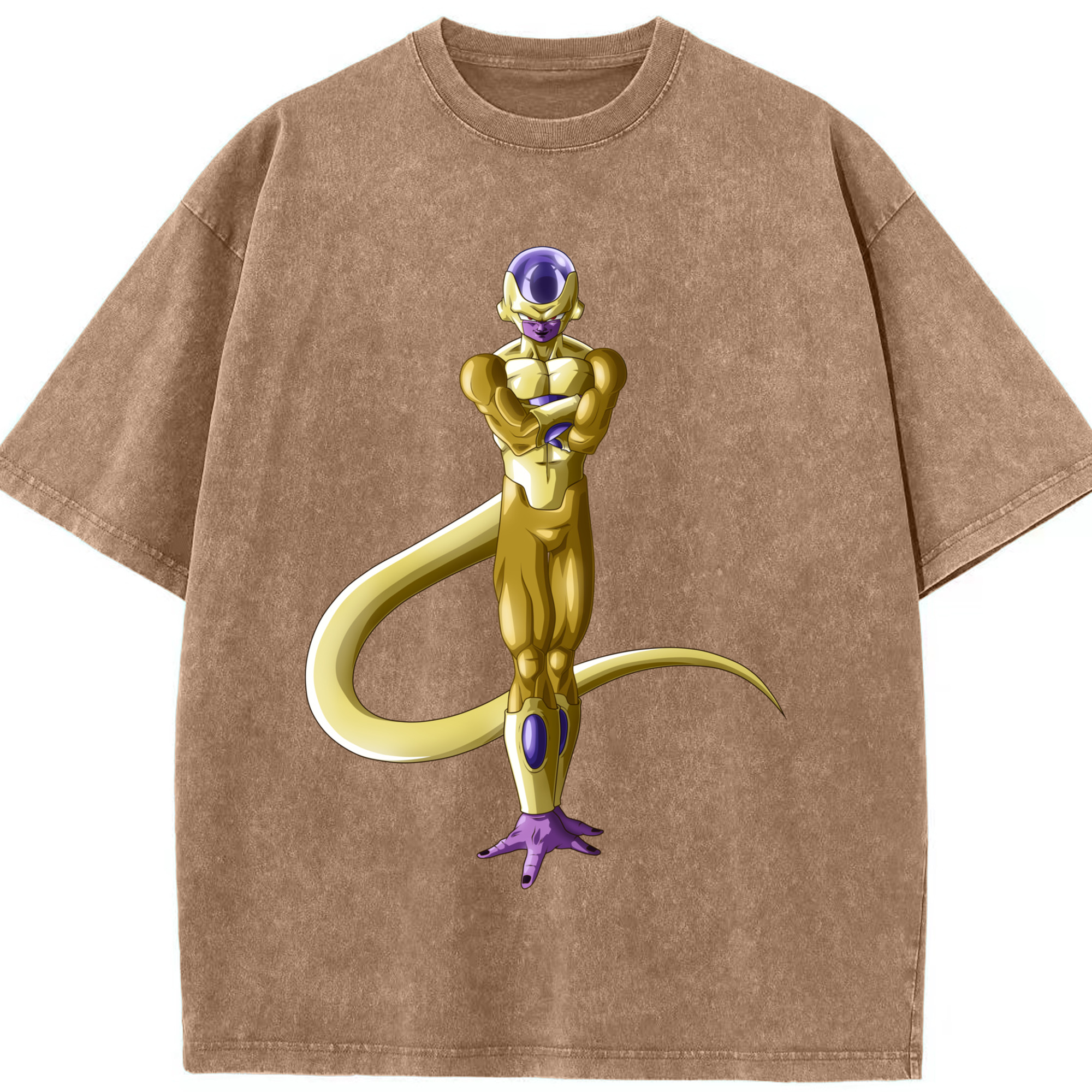 （画像用） ドラゴンボール フリーザ DRAGON BALL Frieza 綿100% ヴィンテージ風 半袖Tシャツ（フロントプリント）