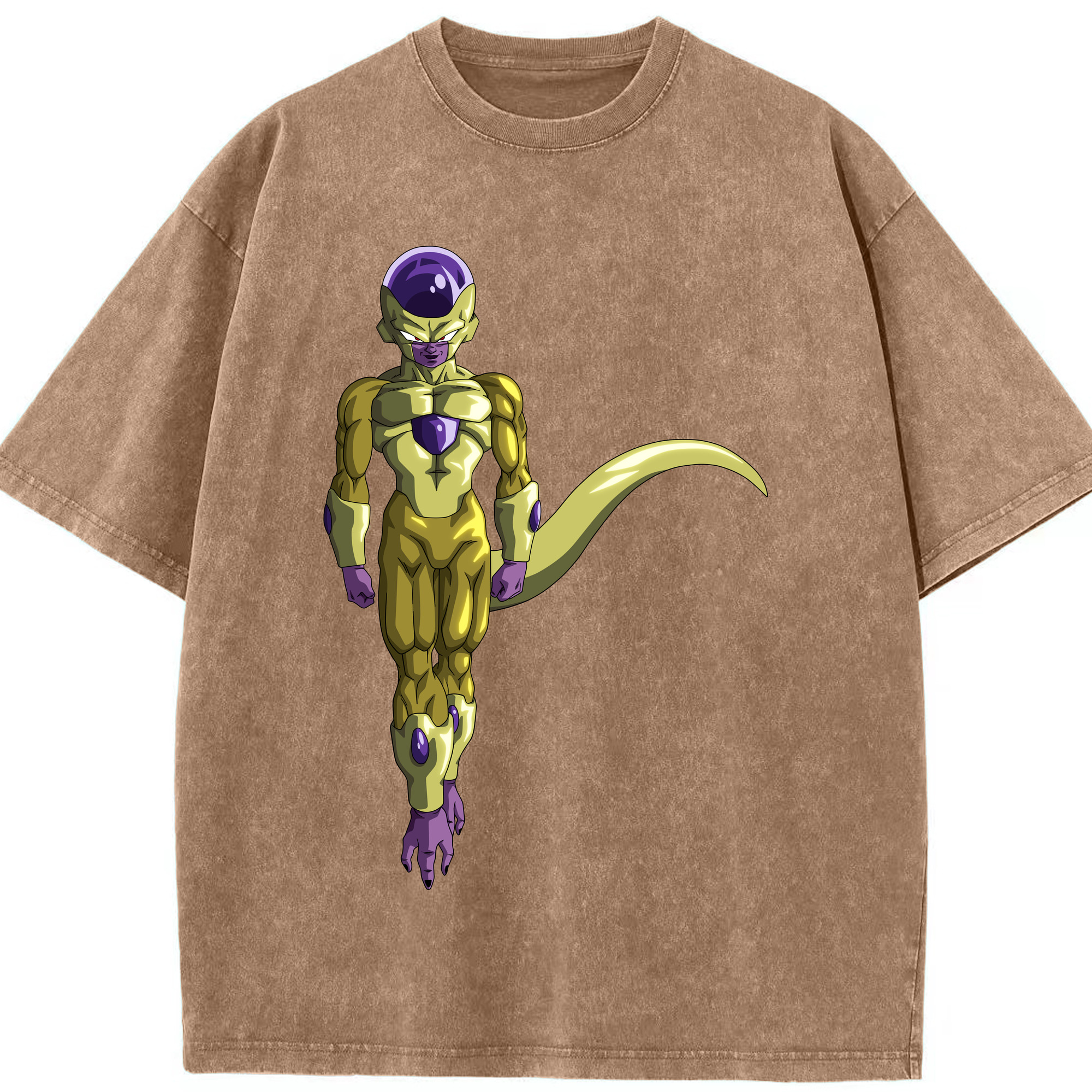 （画像用） ドラゴンボール フリーザ DRAGON BALL Frieza 綿100% ヴィンテージ風 半袖Tシャツ（フロントプリント）