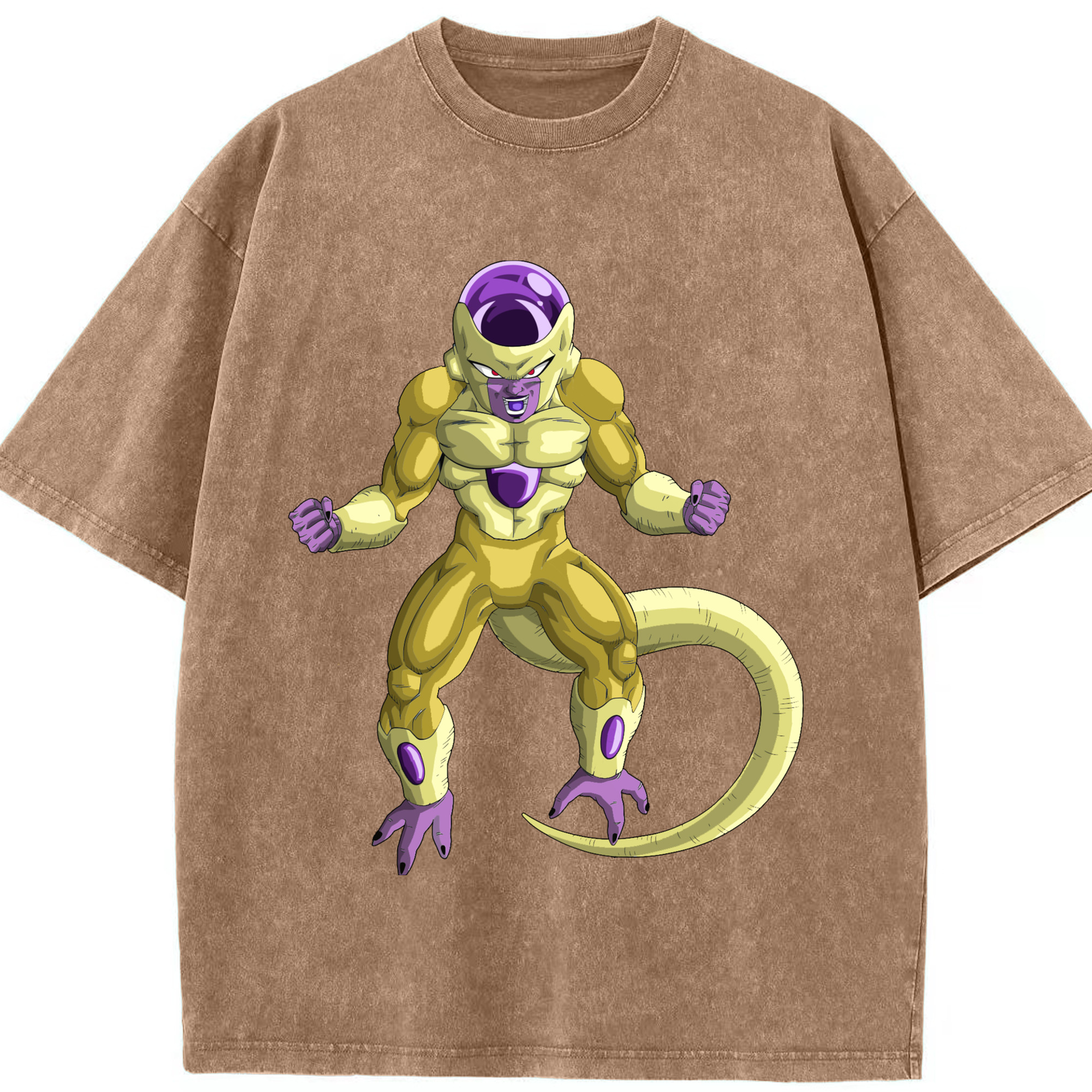 （画像用） ドラゴンボール フリーザ DRAGON BALL Frieza 綿100% ヴィンテージ風 半袖Tシャツ（フロントプリント）