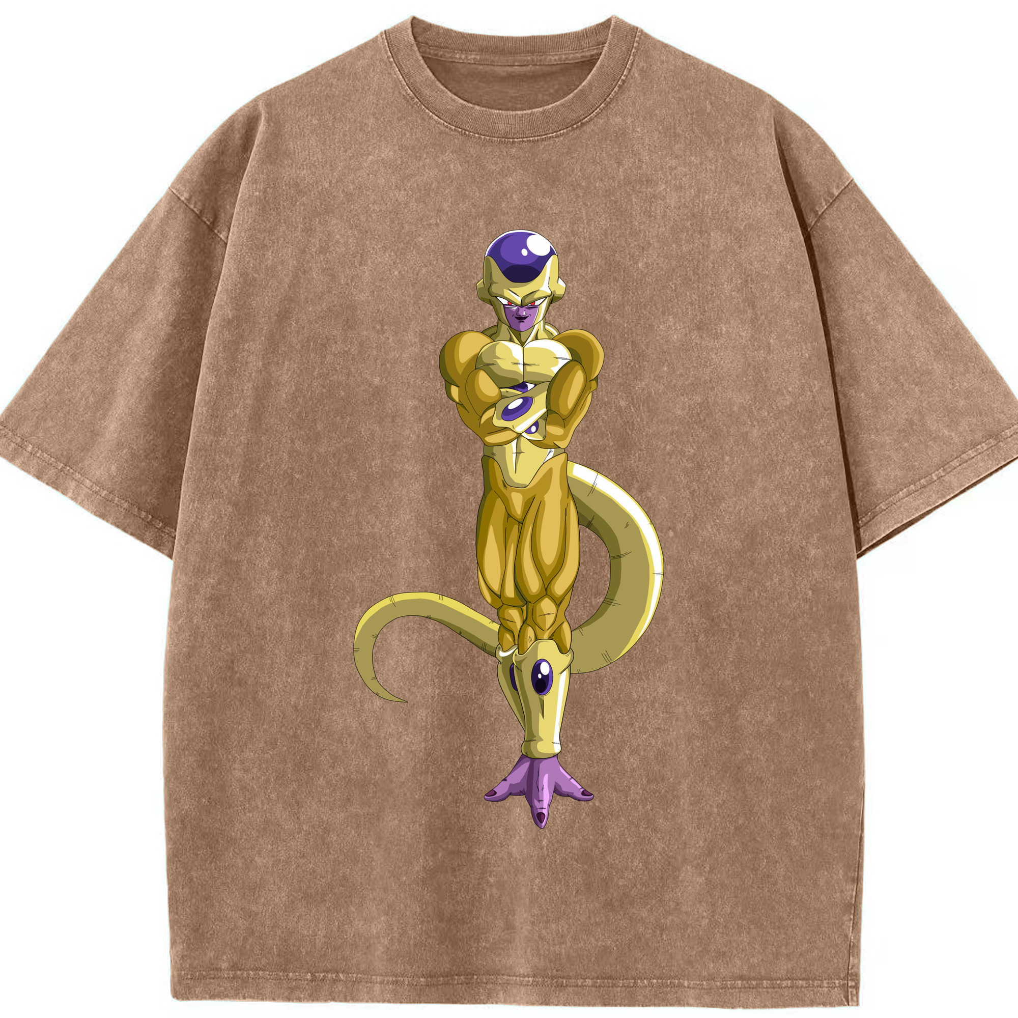 （画像用） ドラゴンボール フリーザ DRAGON BALL Frieza 綿100% ヴィンテージ風 半袖Tシャツ（フロントプリント）