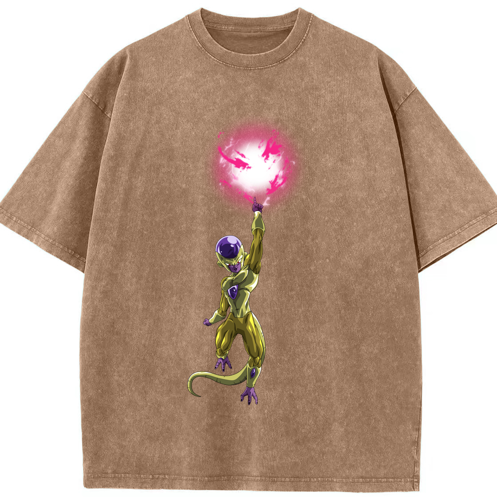 （画像用） ドラゴンボール フリーザ DRAGON BALL Frieza 綿100% ヴィンテージ風 半袖Tシャツ（フロントプリント）